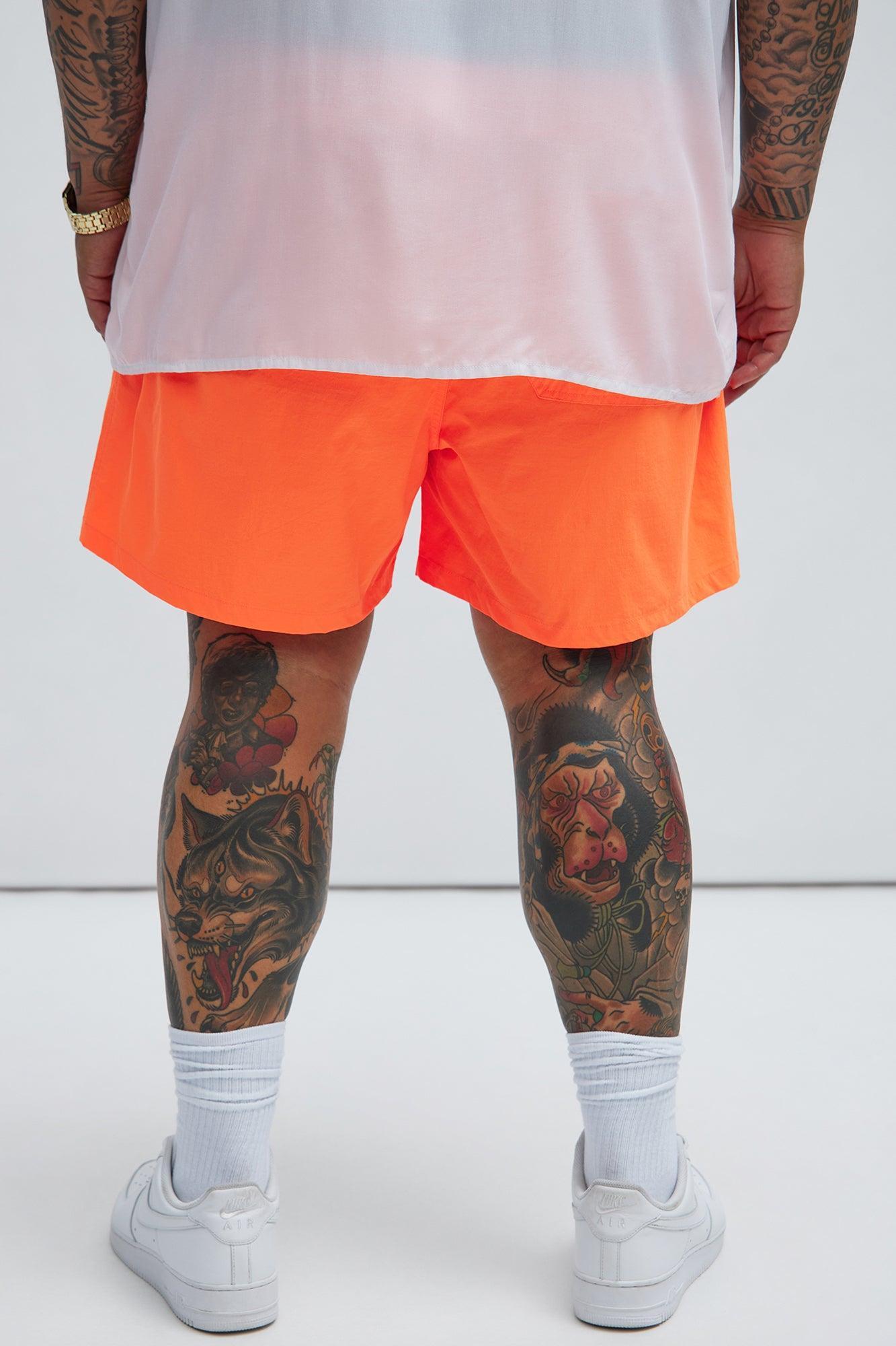 Montez Stretch Swim Trunk Mid - Orange Product Image