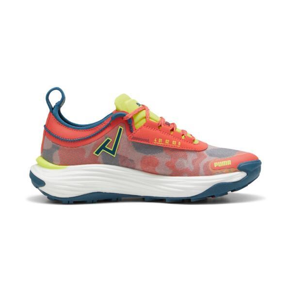 PUMA SEASONS Voyage NITROâ¢ 3 Women's Running Shoes in Active Red/Ocean Tropic/Lime Pow Product Image