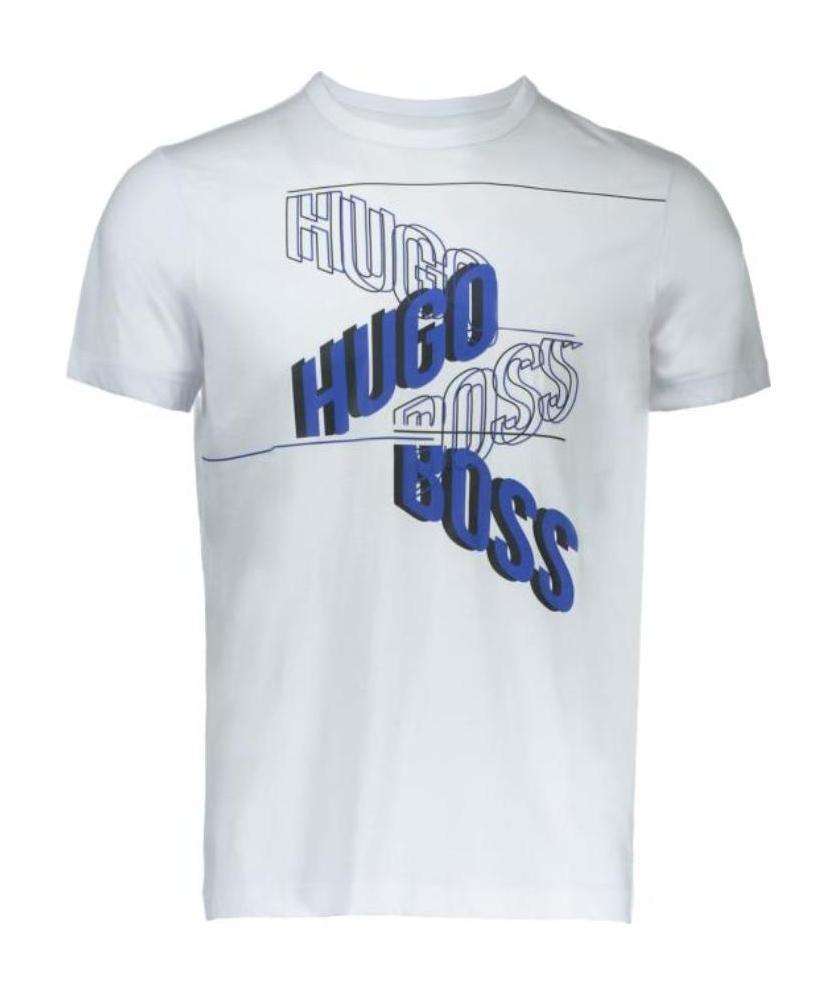 HUGO BOSS Logo Details T-shirt In White Product Image