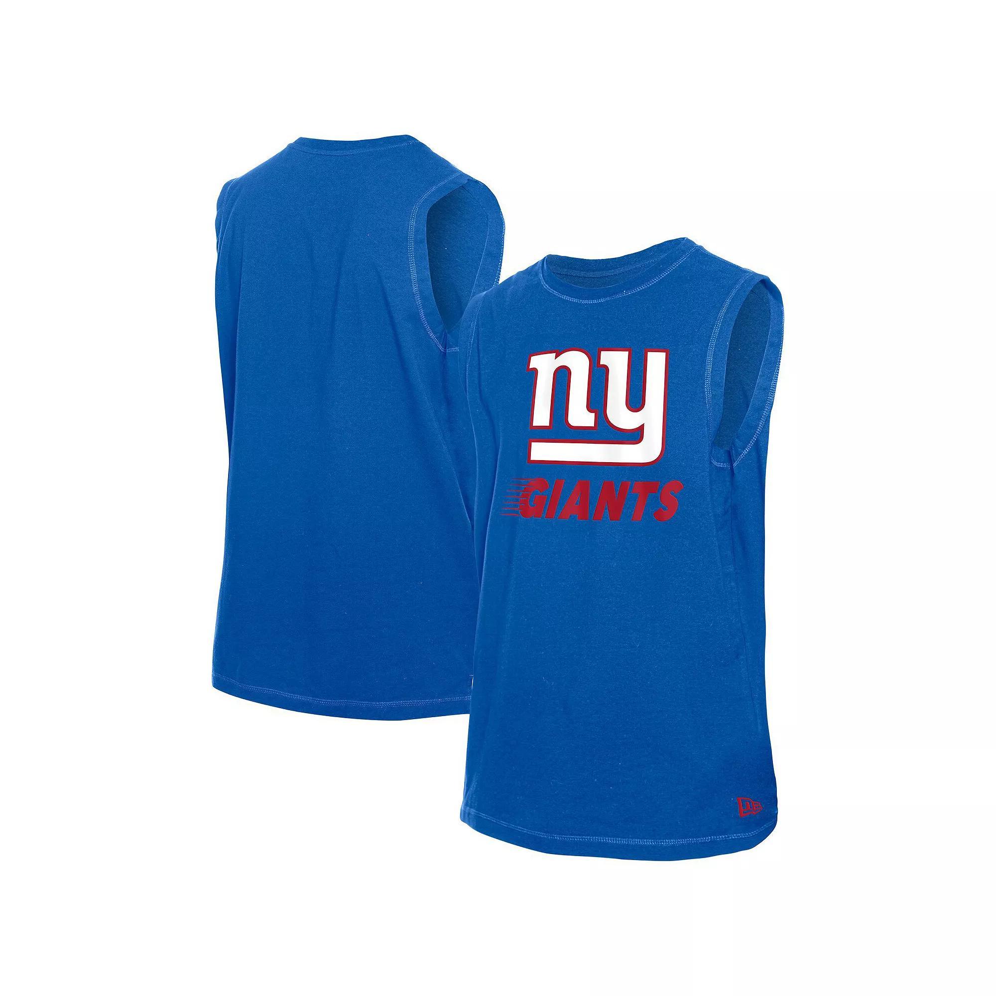 Men's New Era Royal New York Giants Leisure Collection Tank Top,  Product Image