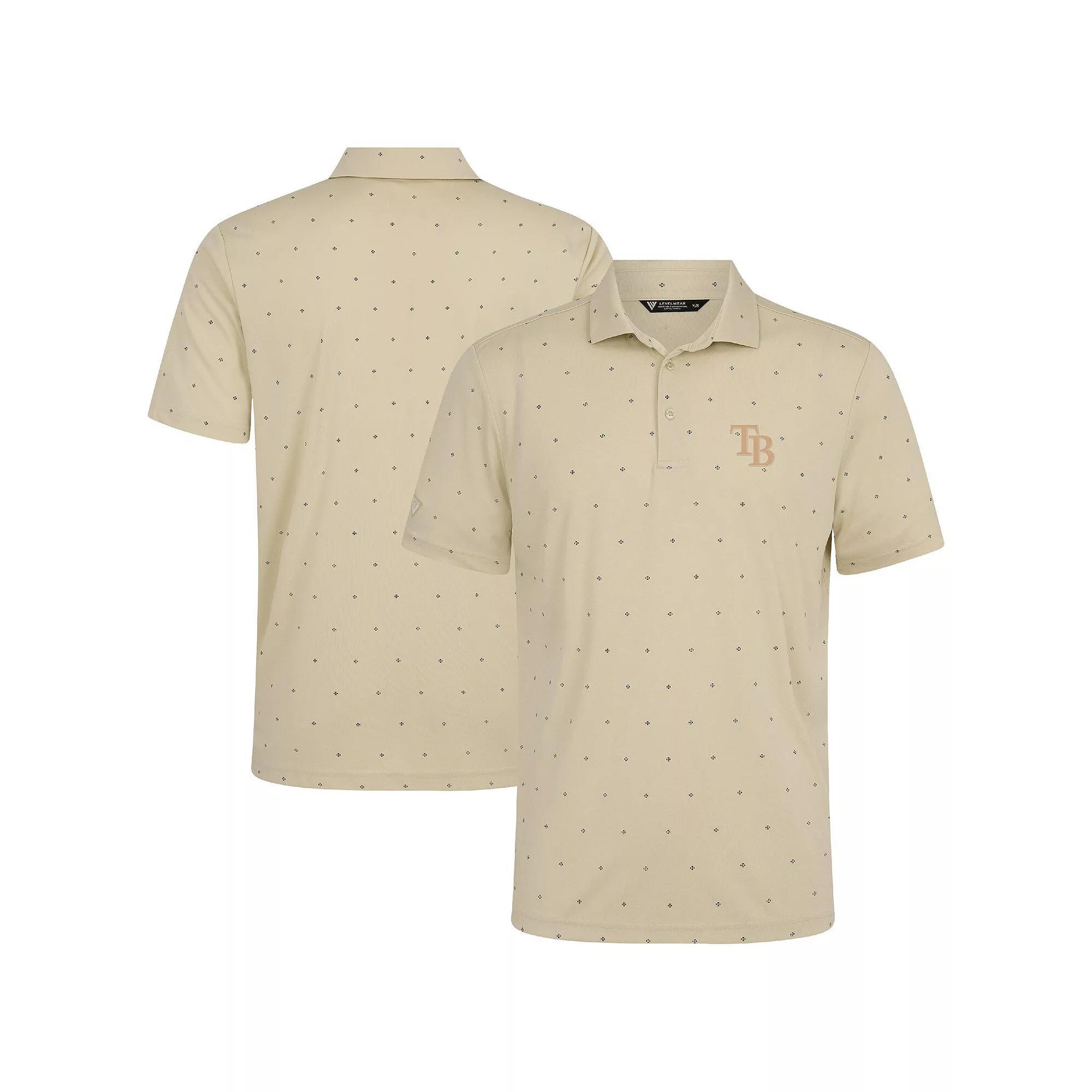 Men's Levelwear Cream Tampa Bay Rays Vision Polo,  Product Image