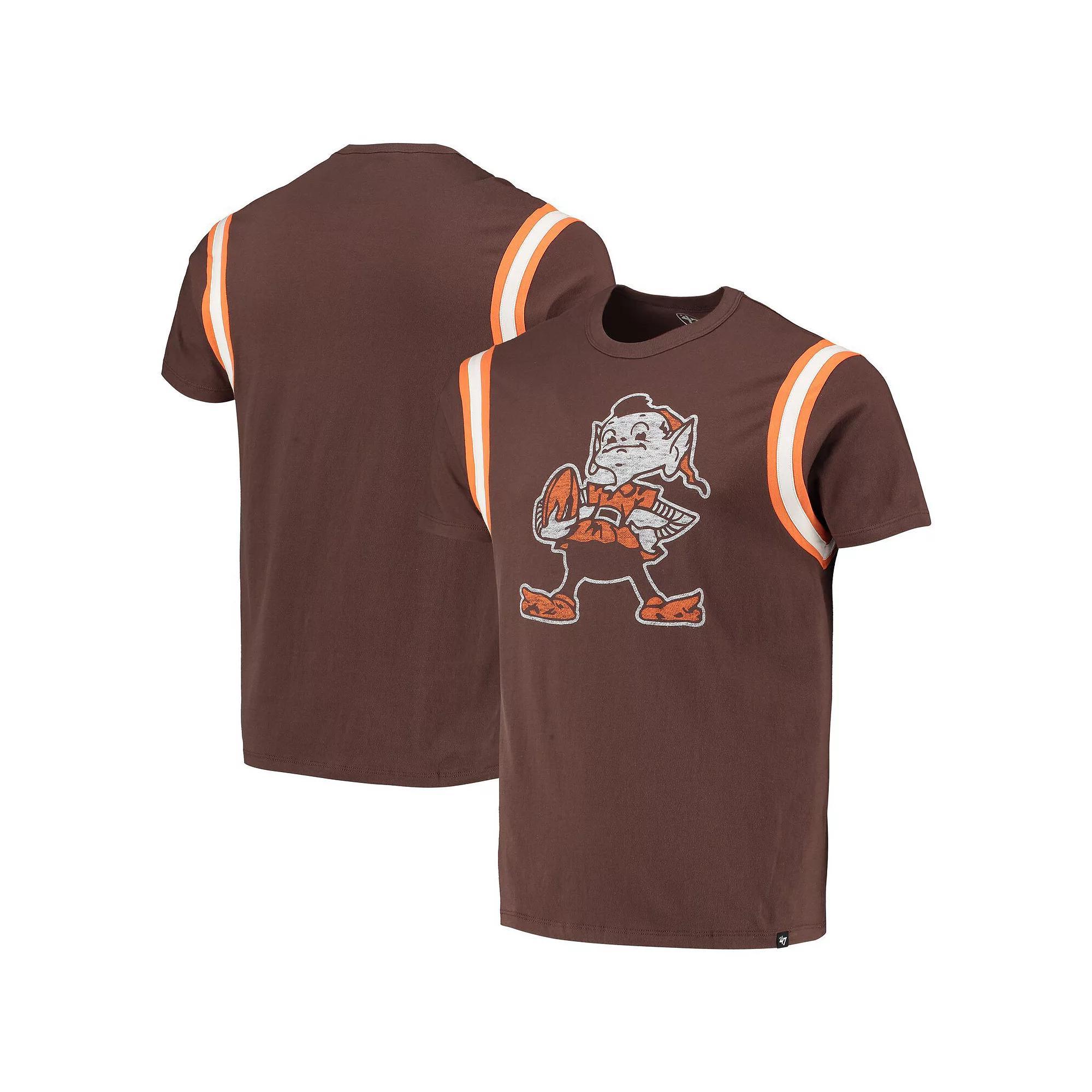 Men's '47 Brown Cleveland Browns Premier Point T-Shirt,  Product Image