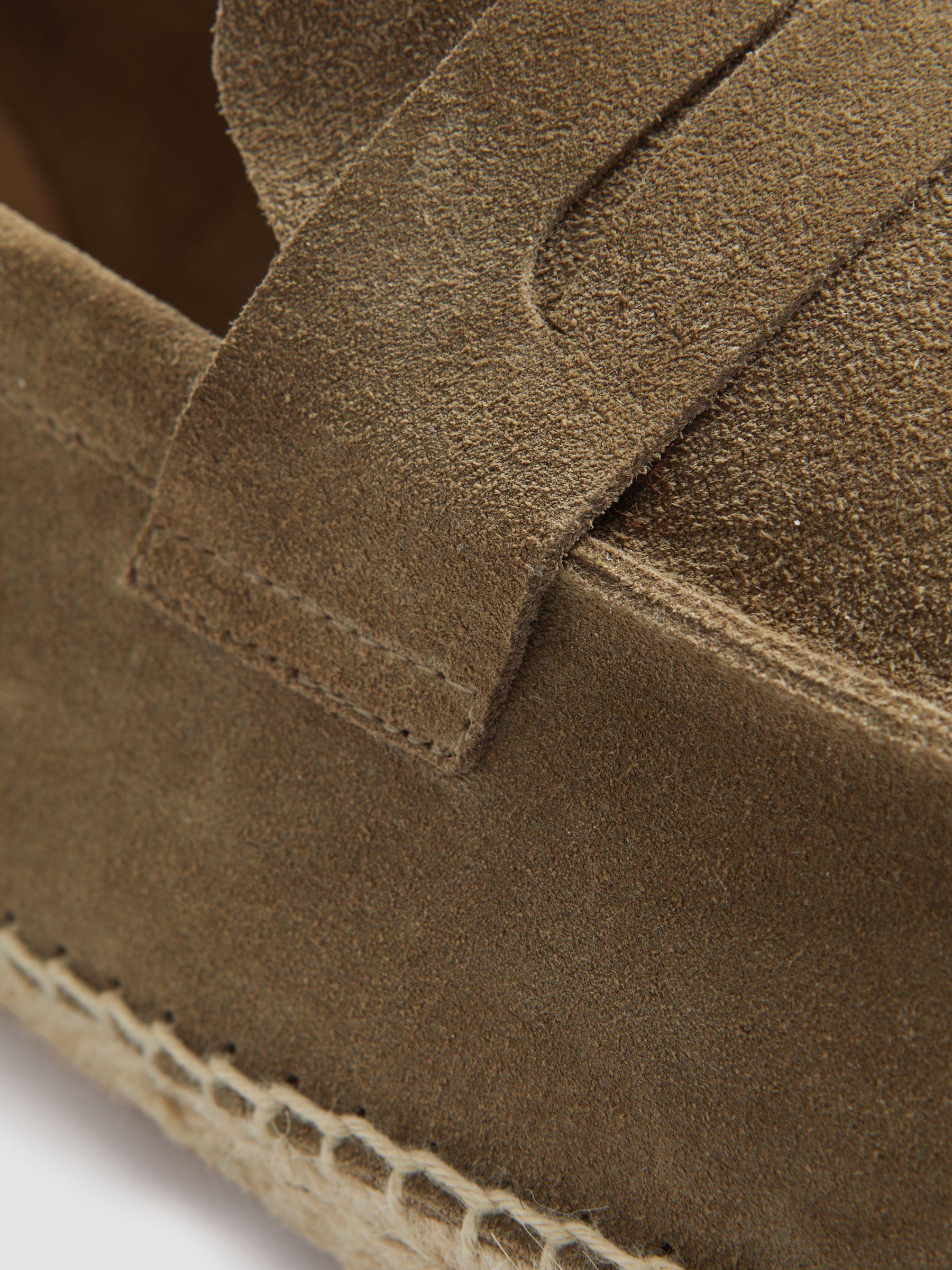 Suede Espadrilles in Stone Product Image