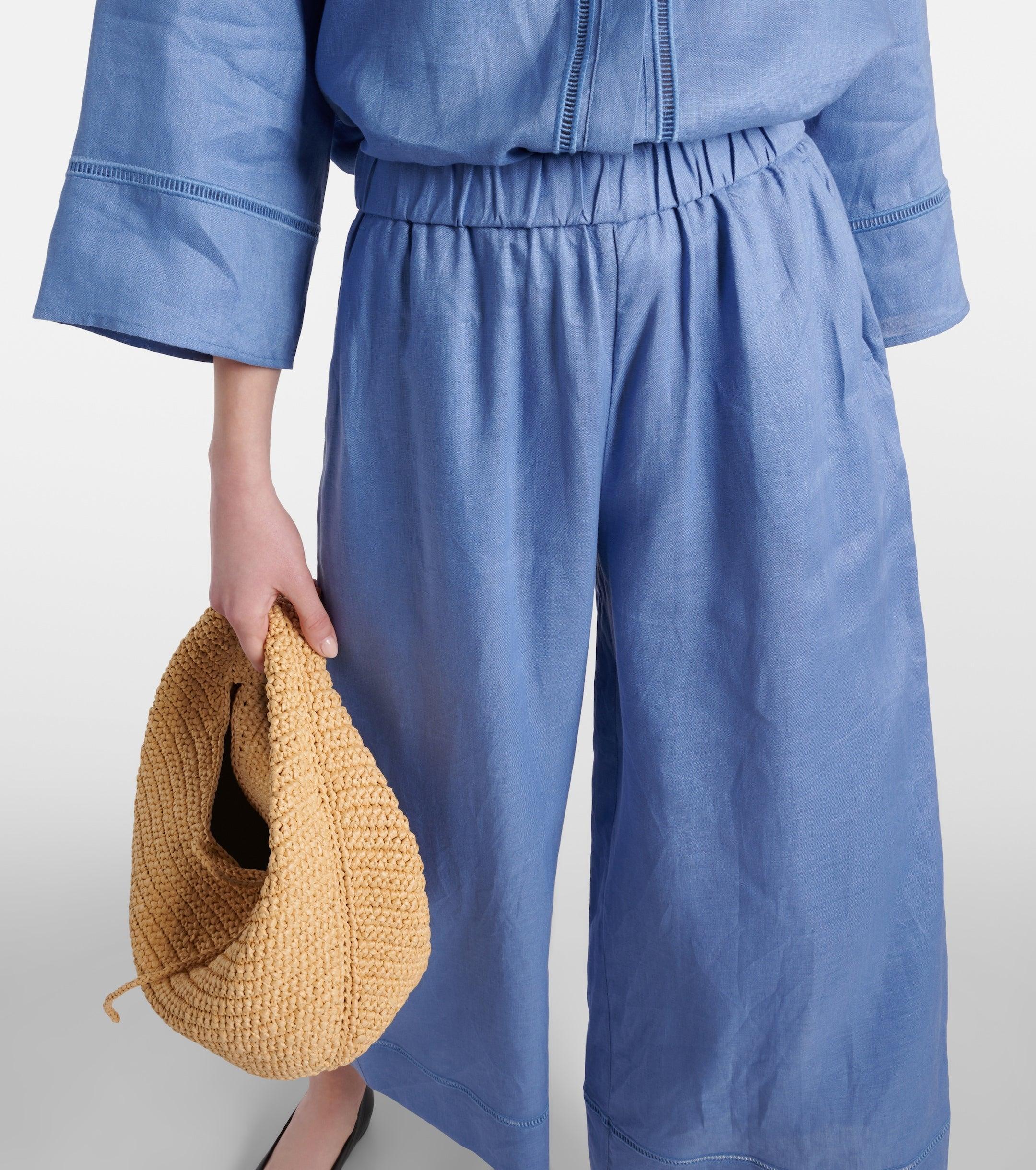 Max Mara Brama Linen Canvas Trousers Product Image