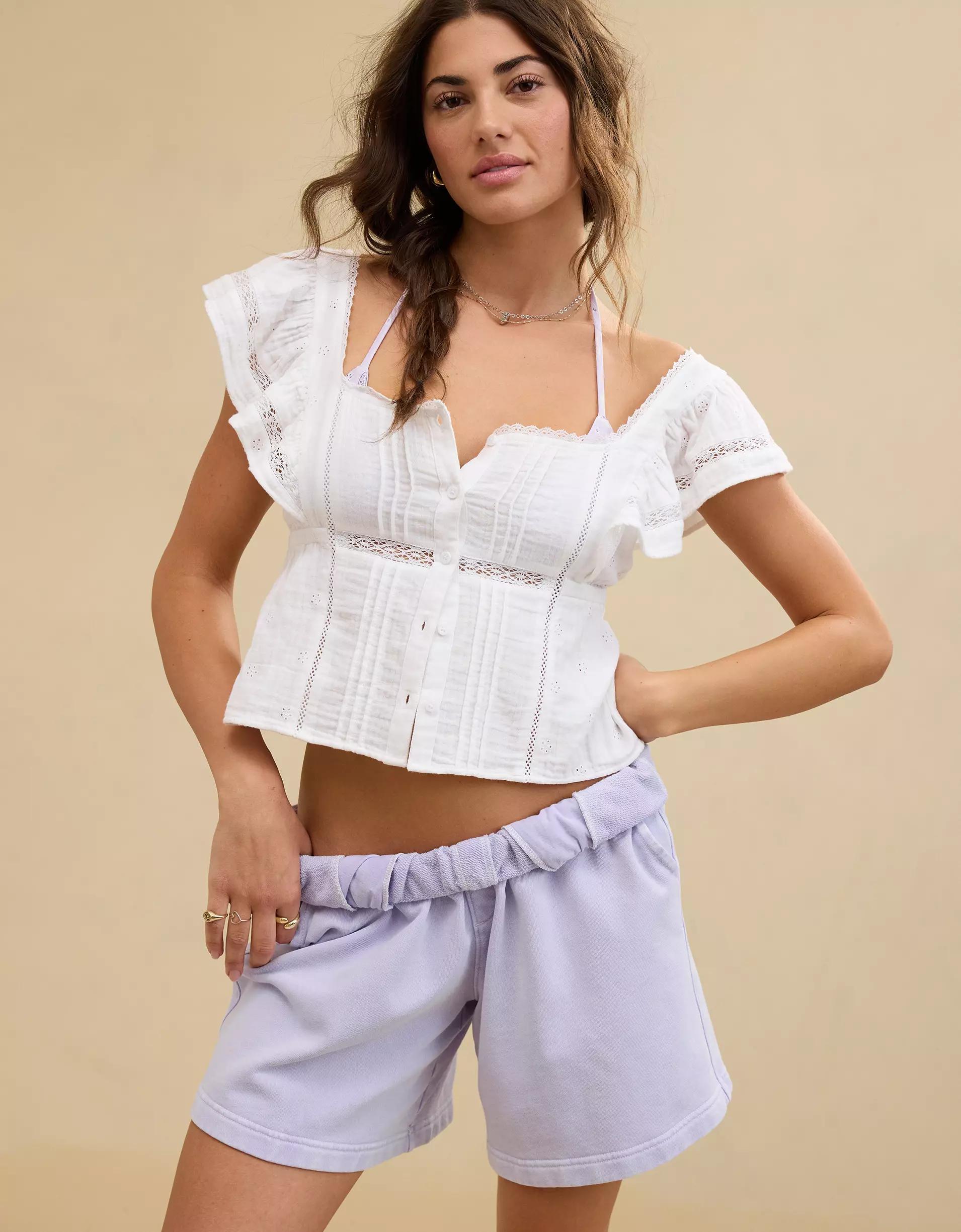 Aerie Long Fleece Short Product Image