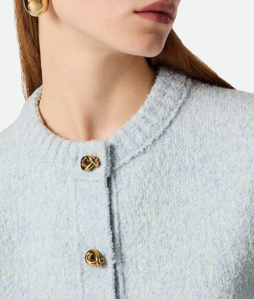 Women's Wool Boucle Cardigan in Bubble Product Image