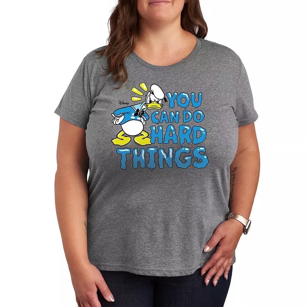 Disney's Donald Duck Plus You Can Do Hard Things Graphic Tee, Women's,  Product Image
