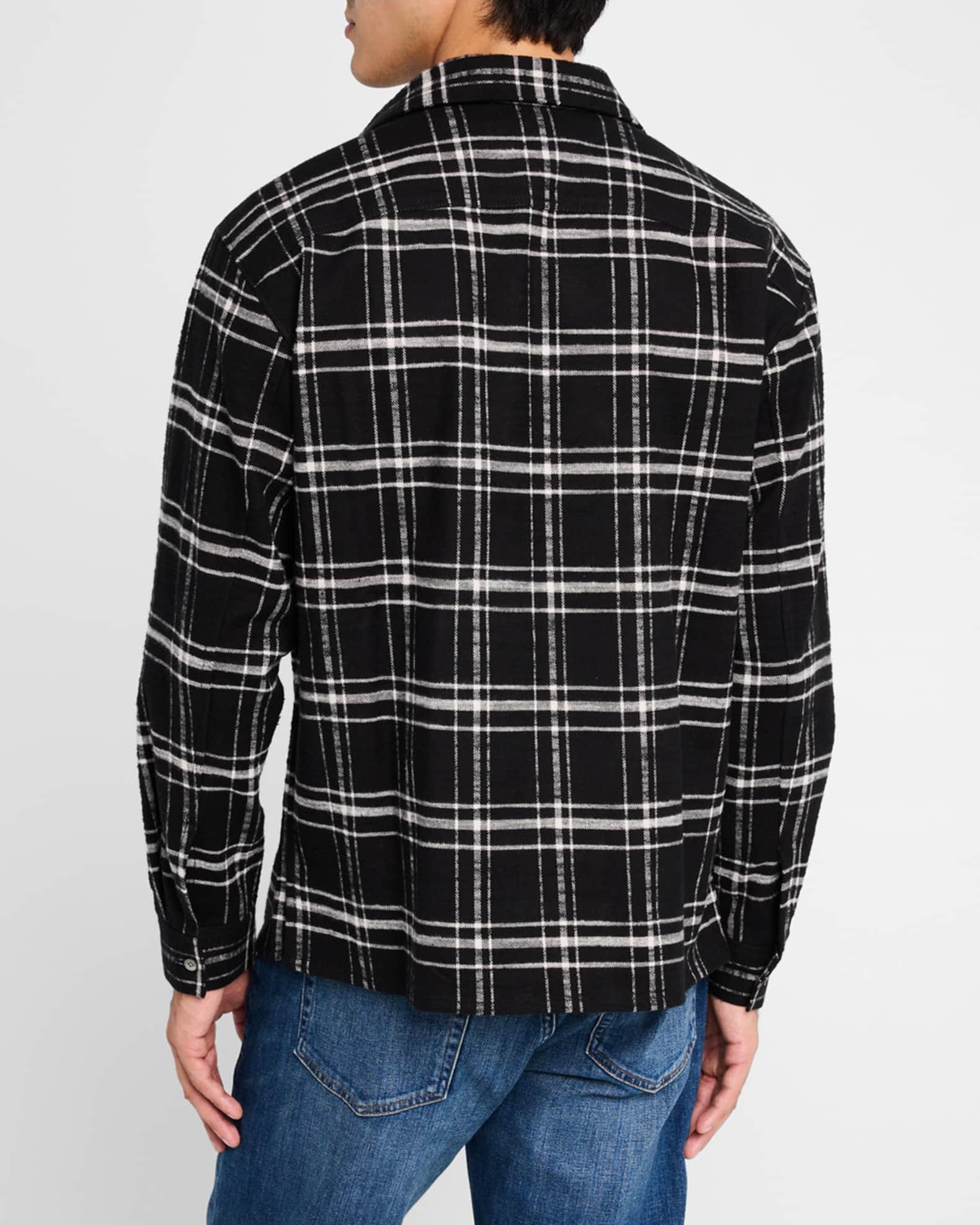 Mens Plaid Cotton Overshirt Product Image