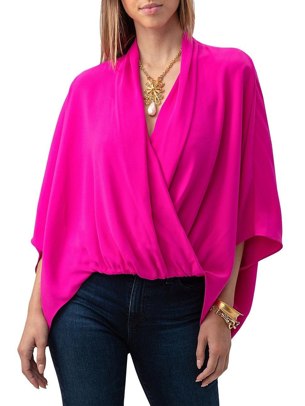 Womens Concourse Satin-Back Crepe Top Product Image