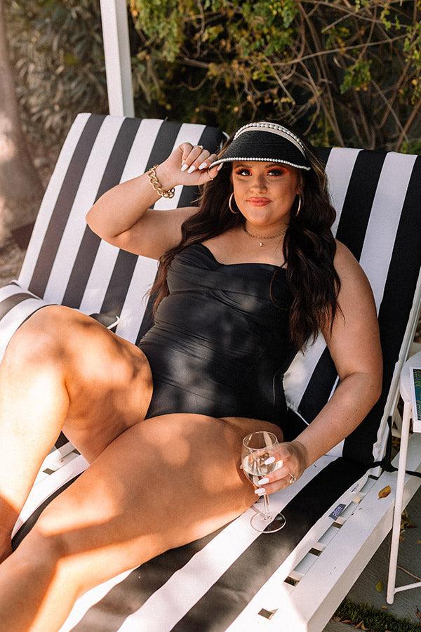 Beach Tower One Piece Swimsuit in Black Curves Product Image