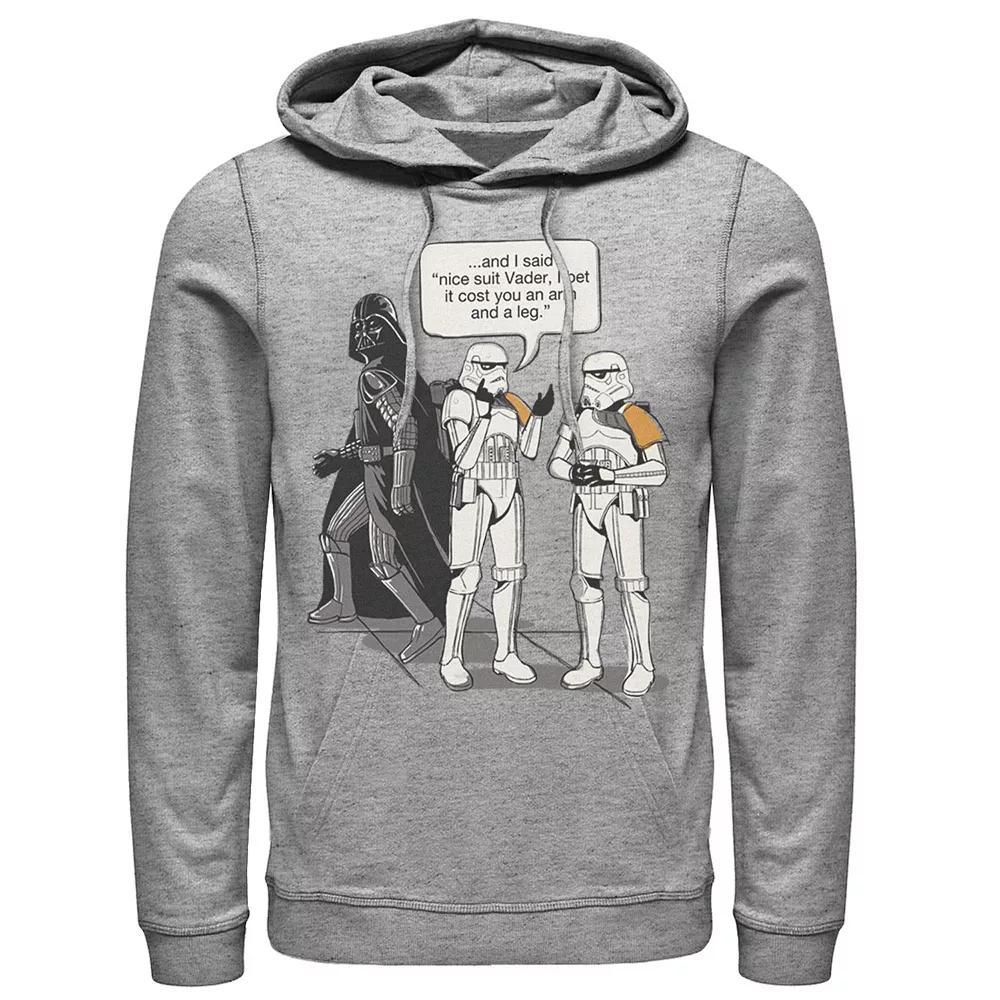 Men's Star Wars Nice Suit Vader Hoodie, Size: Medium, Athletic Grey Product Image