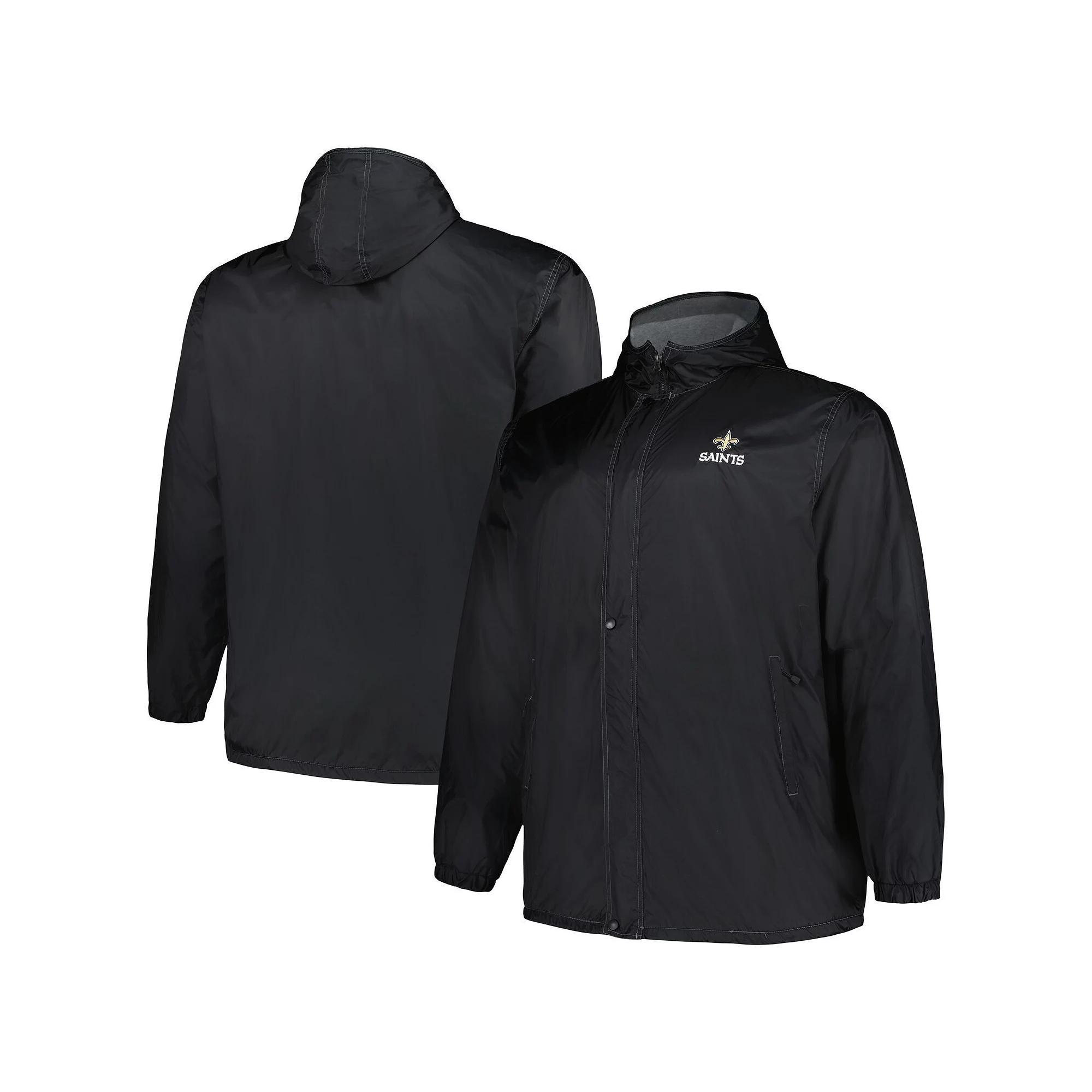 Men's Dunbrooke Black New Orleans Saints Big & Tall Legacy Stadium Full-Zip Jacket,  Product Image