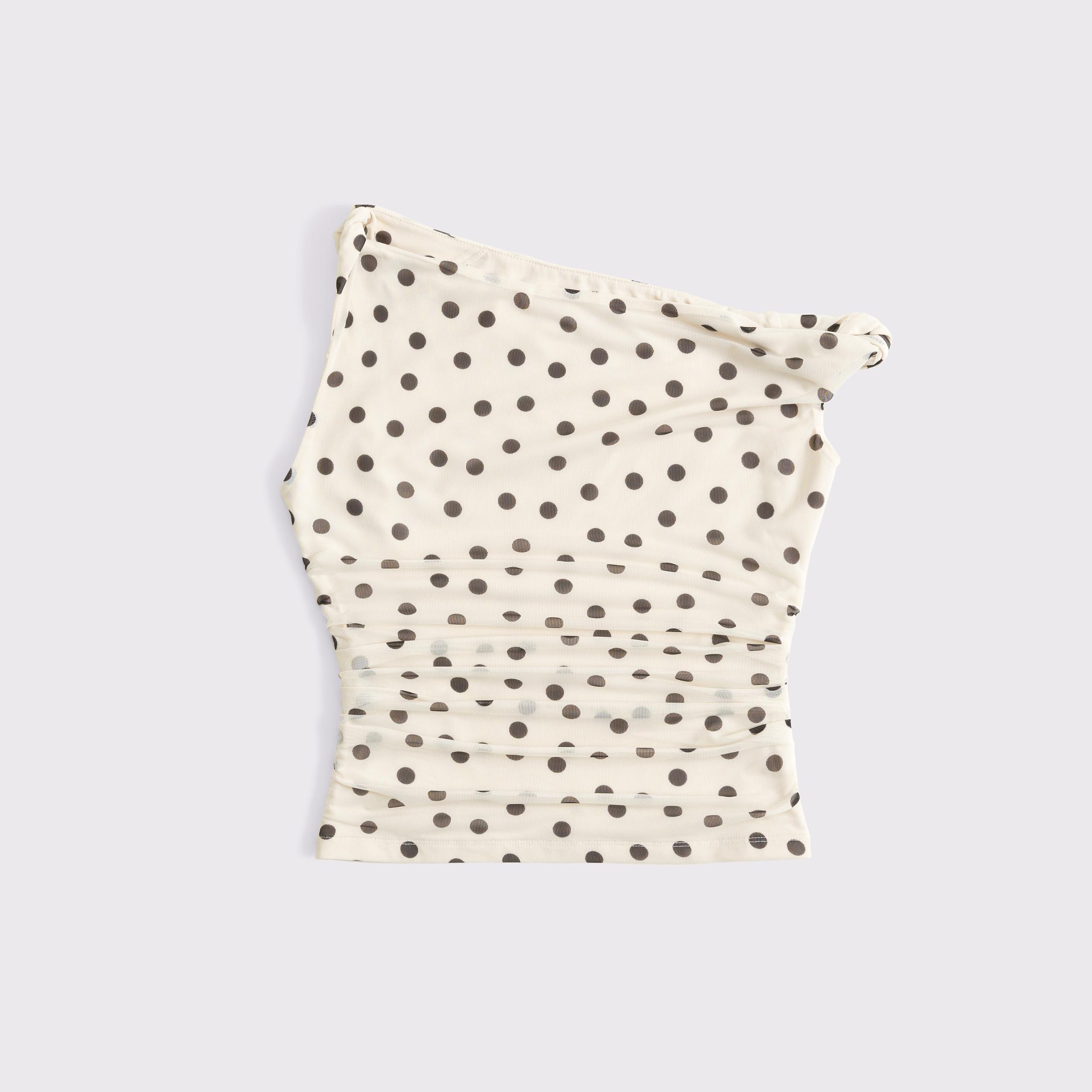 Asymmetrical Mesh Twist Top Product Image