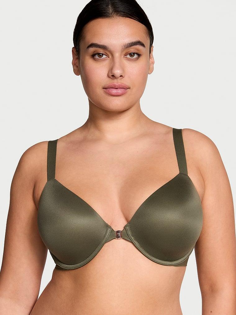 Smooth Lightly Lined Front-Close Full-Coverage Bra Product Image