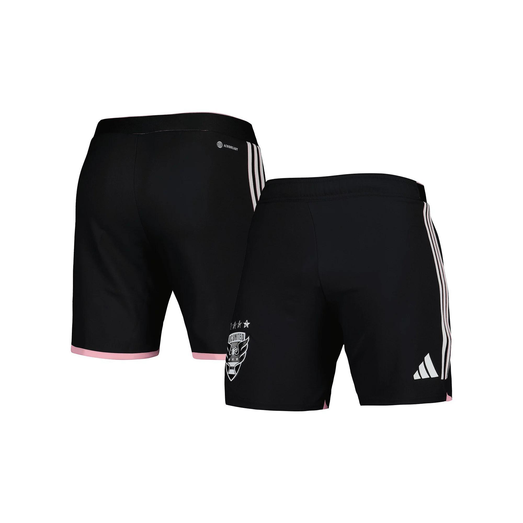 Men's adidas Black D.C. United 2023 Away AEROREADY Authentic Shorts, Size: Medium, Dcu Black Product Image