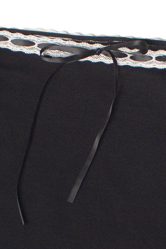 Ribbon Lace Off The Shoulder Top Product Image