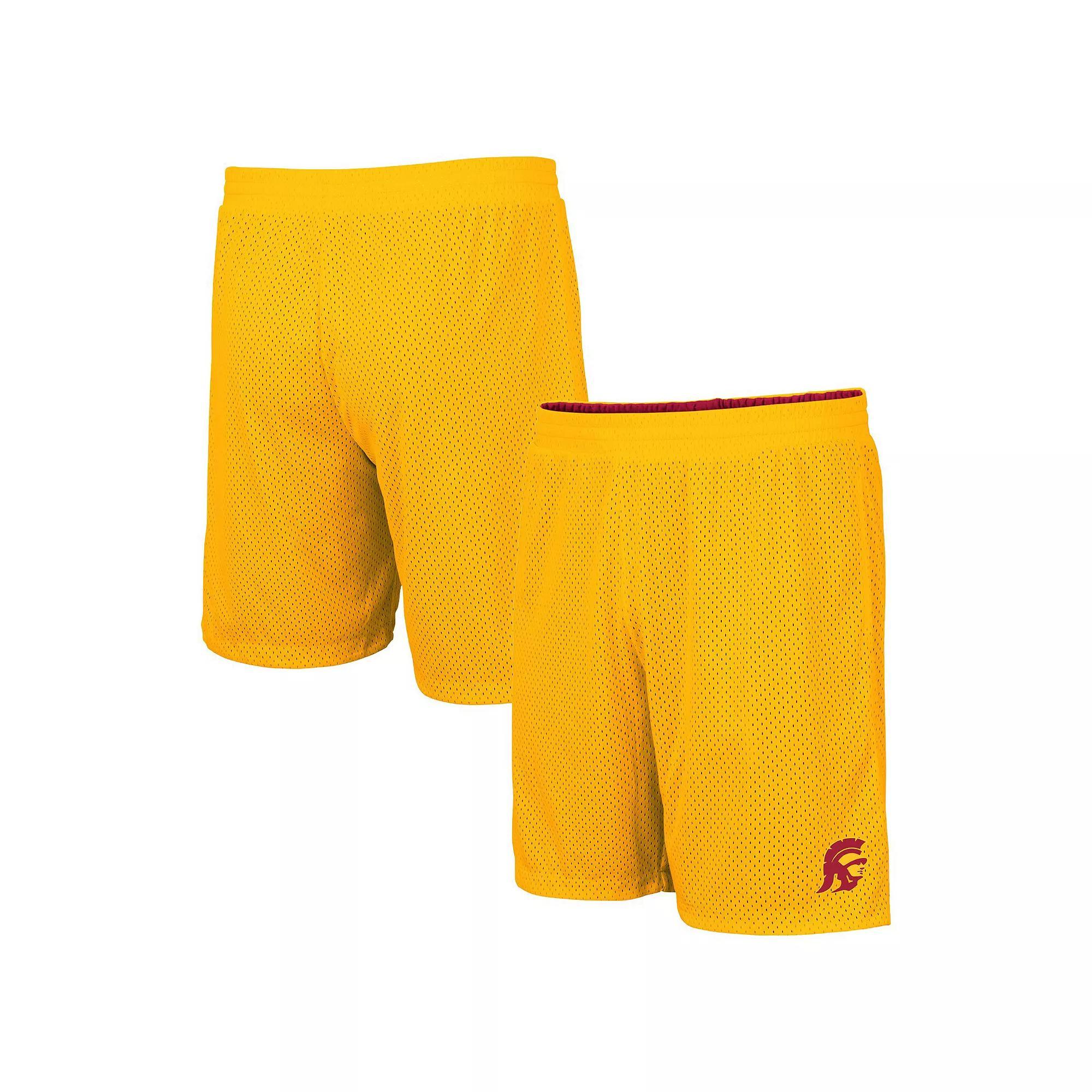 Men's Colosseum Cardinal/Gold USC Trojans Wiggum Reversible Wordmark Shorts, Size: XL, Red Product Image