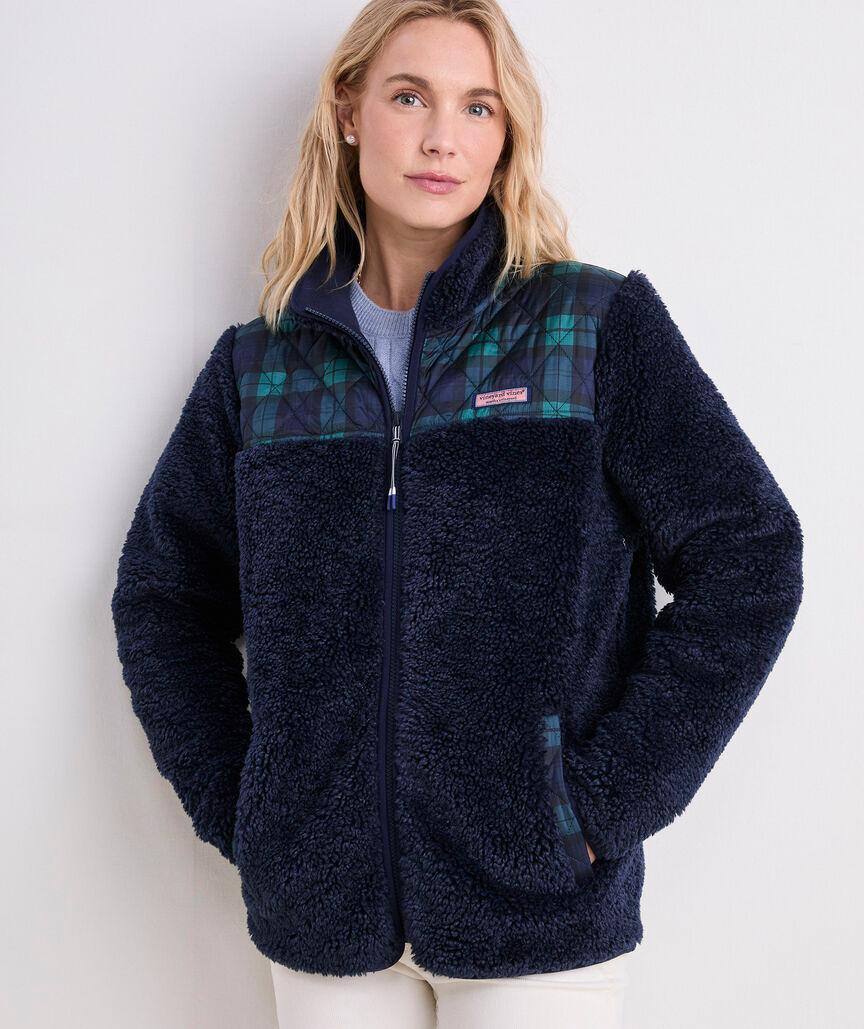 Heritage High-Pile Fleece Mixed Print Jacket Product Image