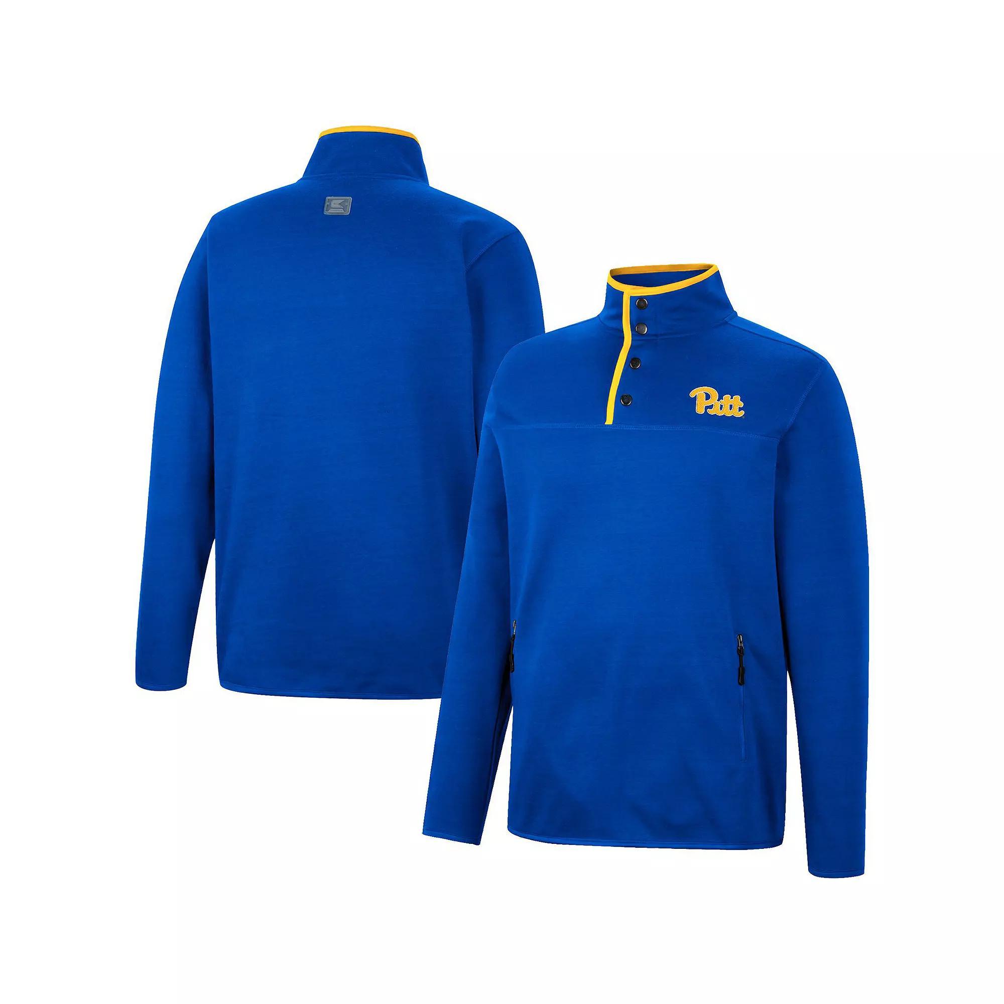 Men's Colosseum Royal Pitt Panthers Rebound Quarter-Snap Jacket, Size: Medium, Blue Product Image