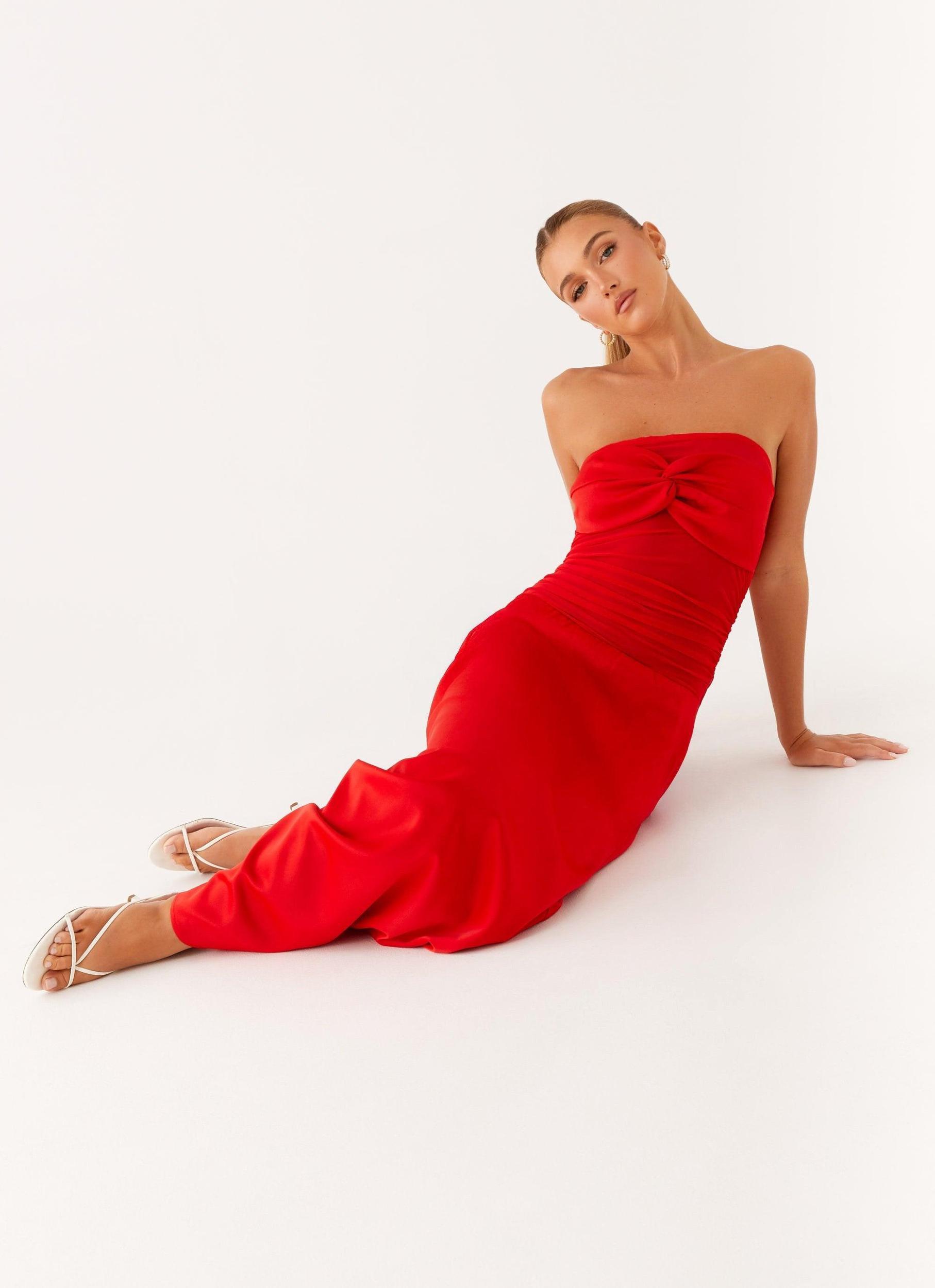 Rewind Maxi Dress - Tangerine Product Image