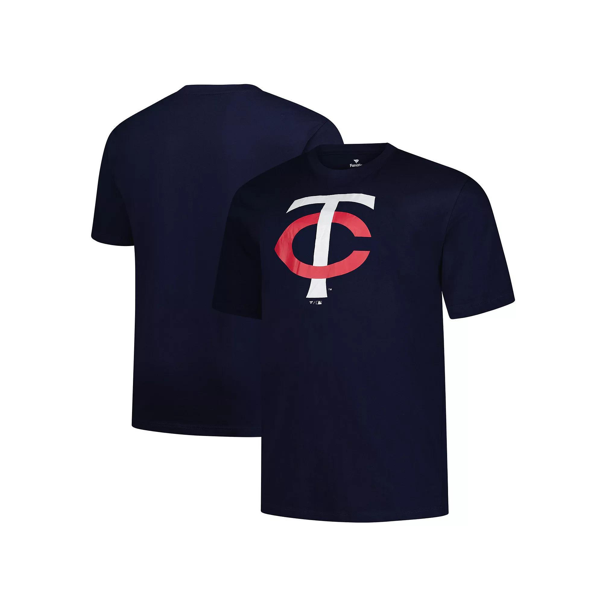 Men's Profile Navy Minnesota Twins Big & Tall Primary Logo T-Shirt, Size: 2XLT, Blue Product Image