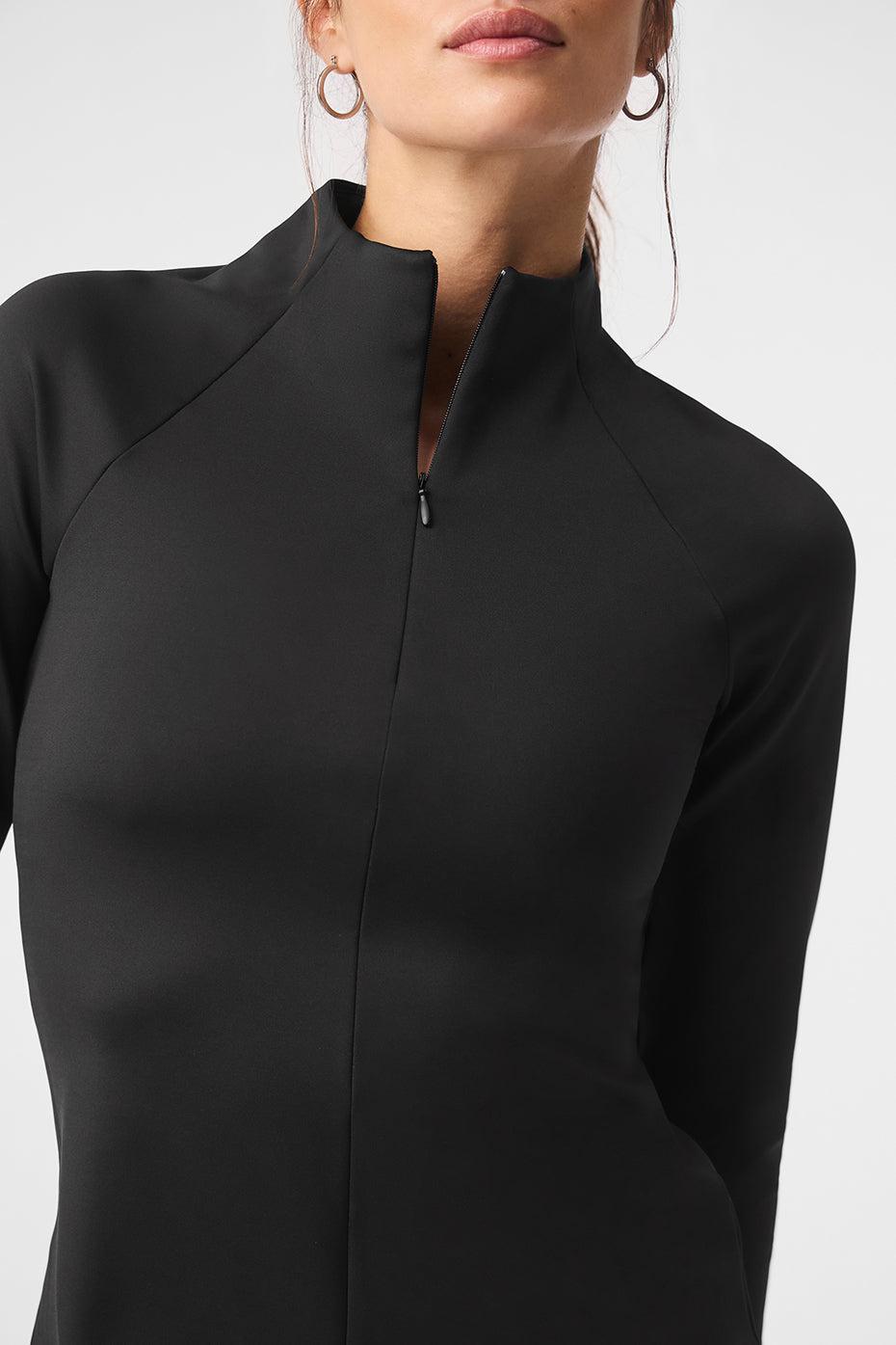 Airlift Winter Warm 1/4 Zip Long Sleeve - Black Female Product Image