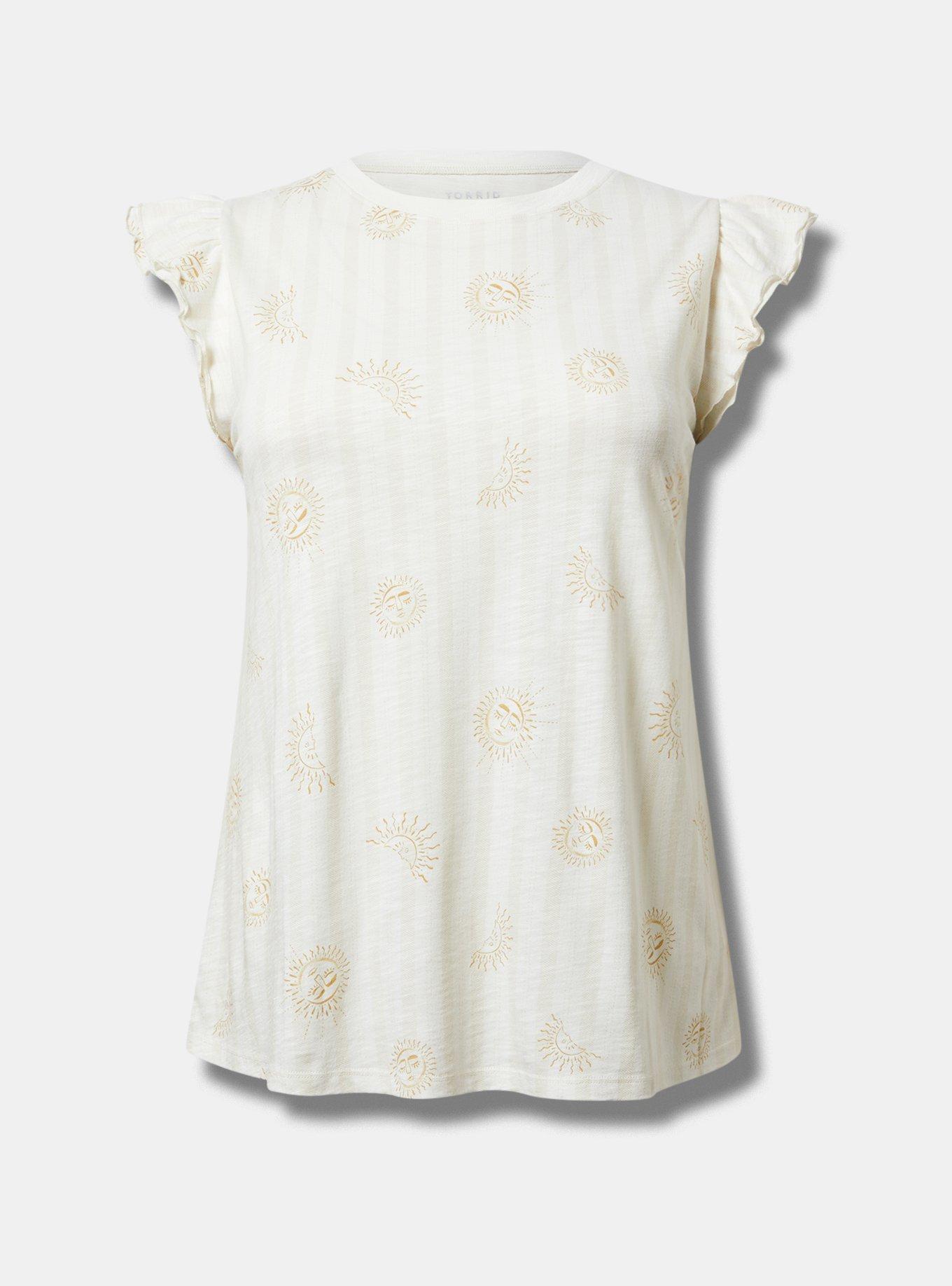 Double Flutter Sleeve Tee Product Image