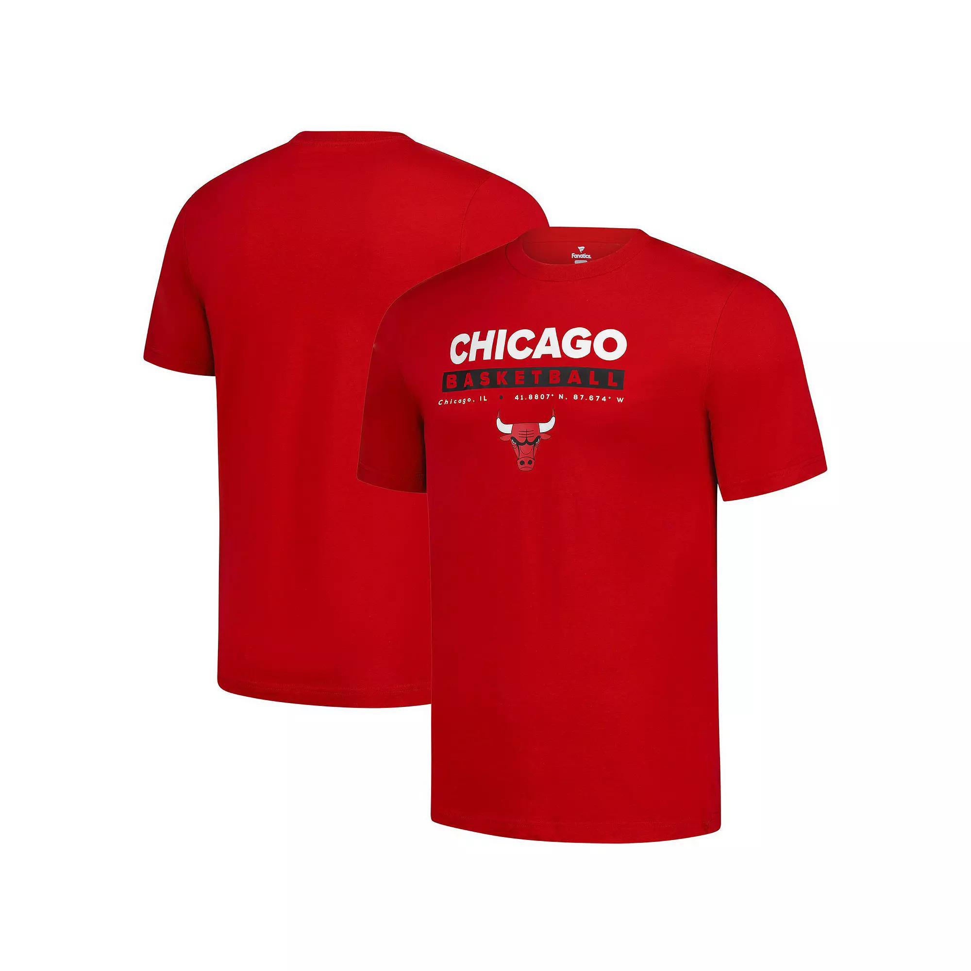 Men's Fanatics  Red Chicago Bulls Location Just Net T-Shirt, Size: 4XL Product Image