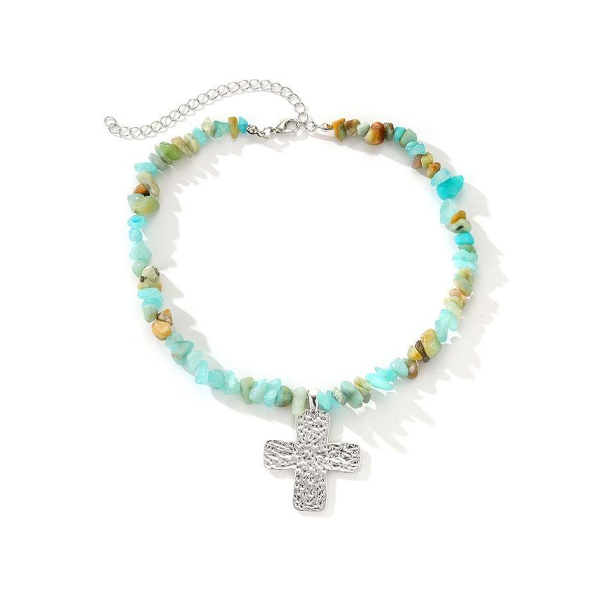 Beaded Cross Necklace Product Image