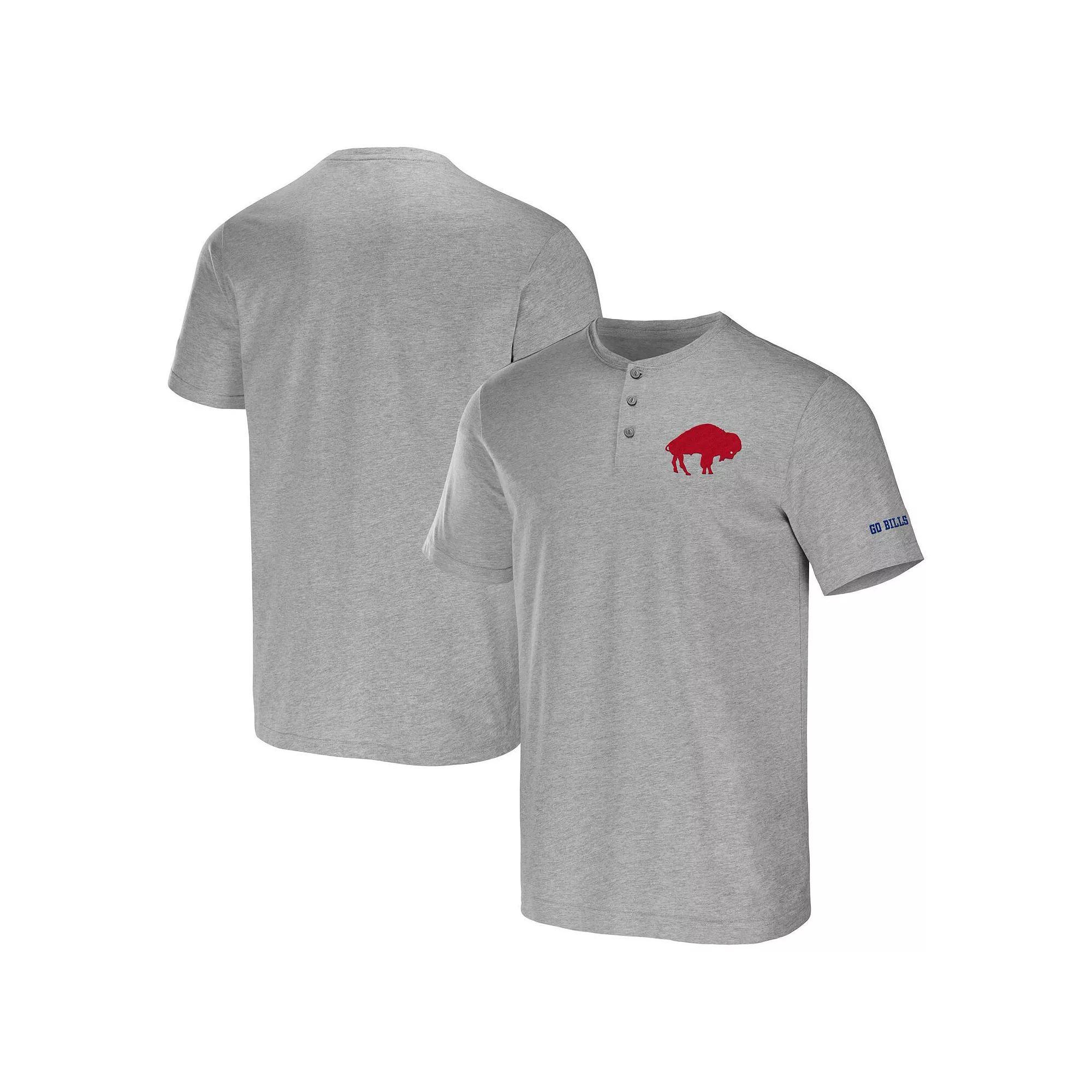 Men's NFL x Darius Rucker Collection by Fanatics Heather Gray Tampa Bay Buccaneers Henley T-Shirt,  Product Image