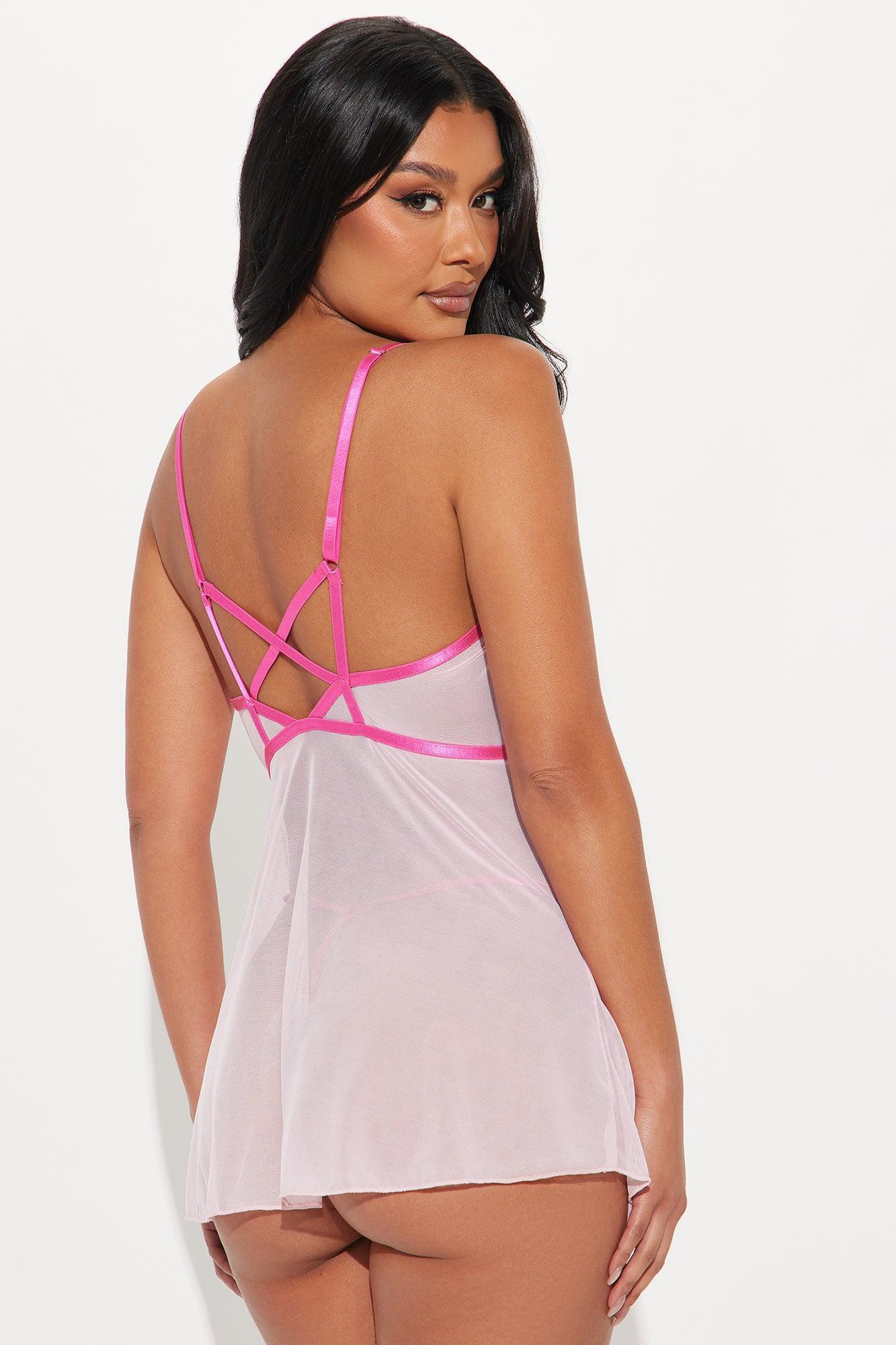 Bianca Sweet Heart Babydoll Set - Pink/combo Product Image