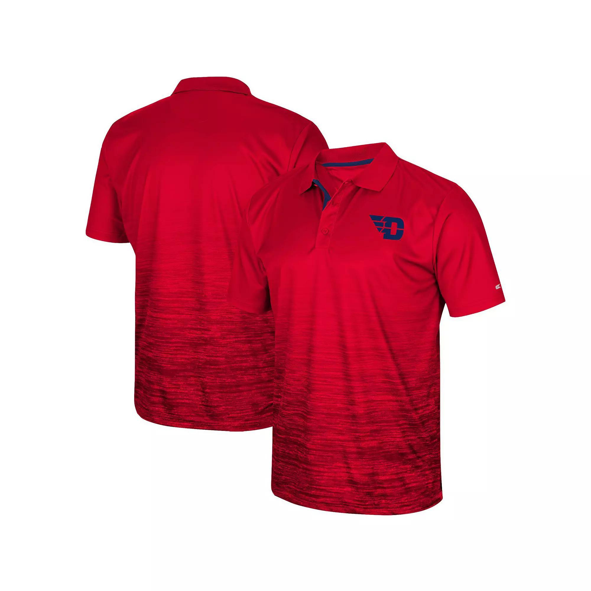 Men's Colosseum Red Dayton Flyers Marshall Polo, Size: Medium, Day Red Product Image