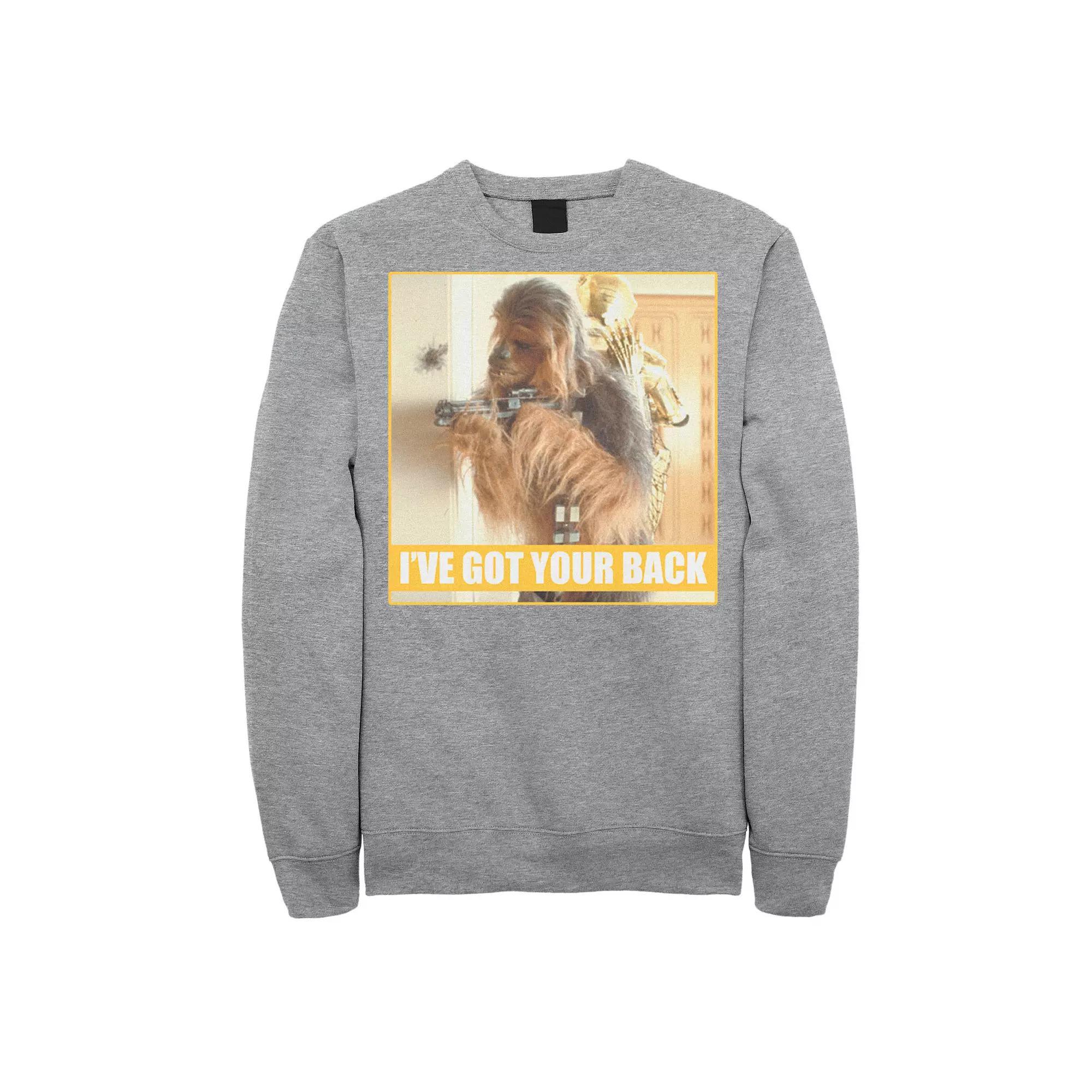 Men's Star Wars Chewie & C-3PO I've Got Your Back Poster Sweatshirt,  Product Image