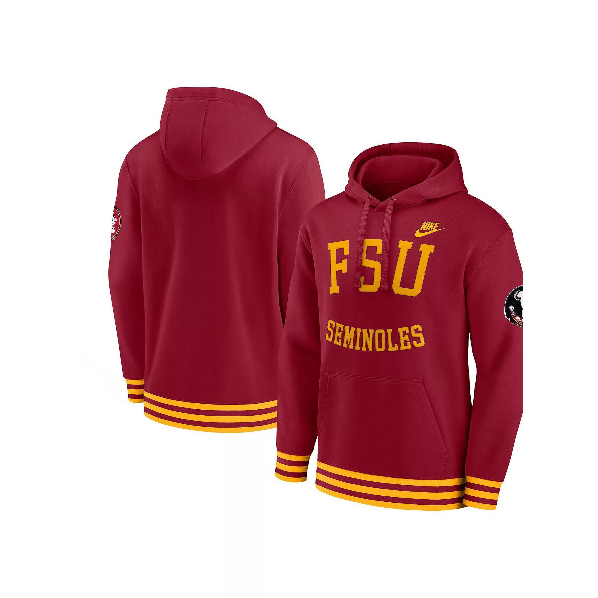 Men's Nike Garnet Florida State Seminoles Legacy Retro Pullover Hoodie, Size: Medium, Red Product Image