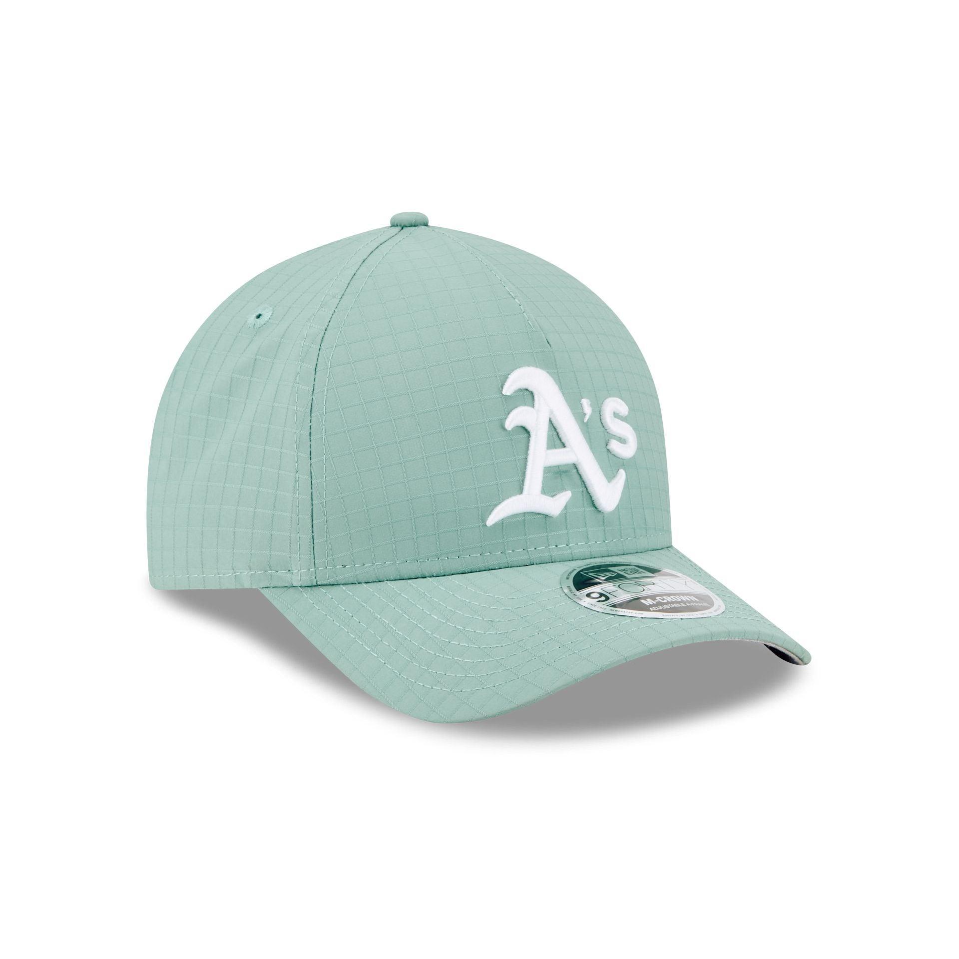 Athletics Green Ripstop 9FORTY M-Crown A-Frame Snapback Hat Male Product Image