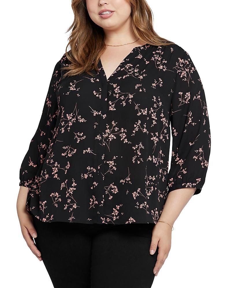 Nydj Plus Pintuck-Back Blouse Product Image