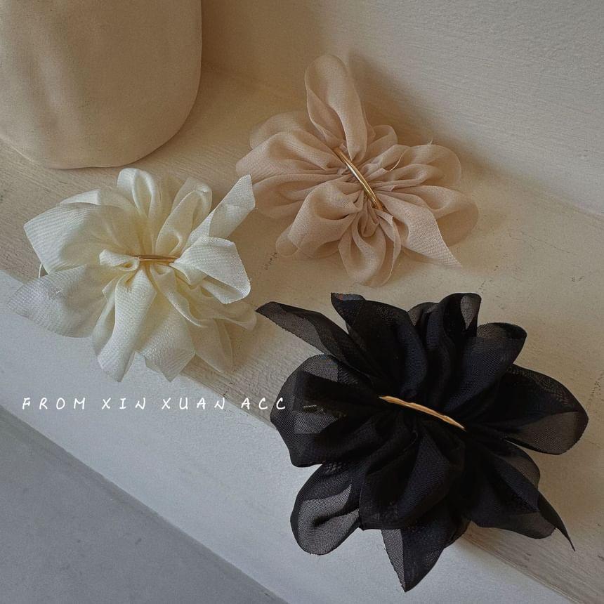 Mesh Flower Alloy Hair Clip Product Image