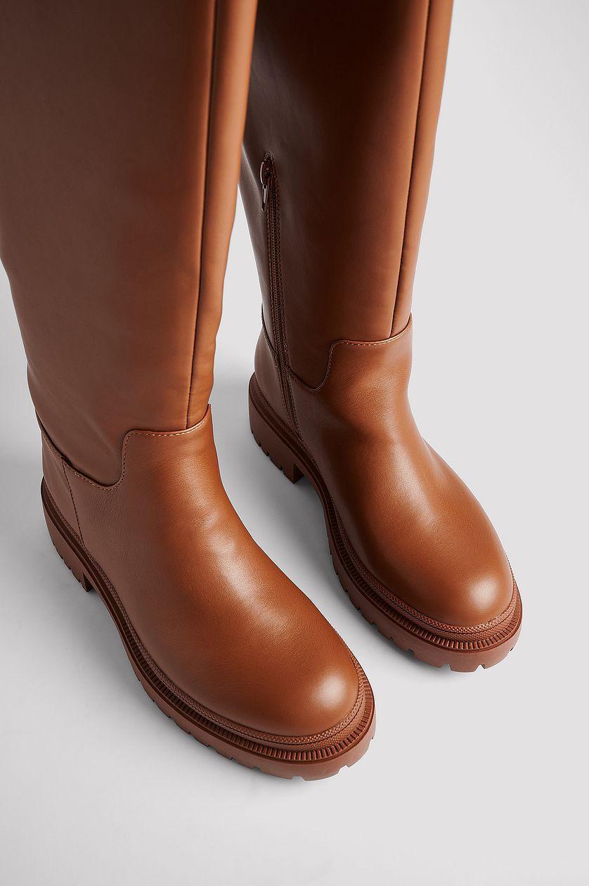 Profile Sole Shaft Boots Product Image