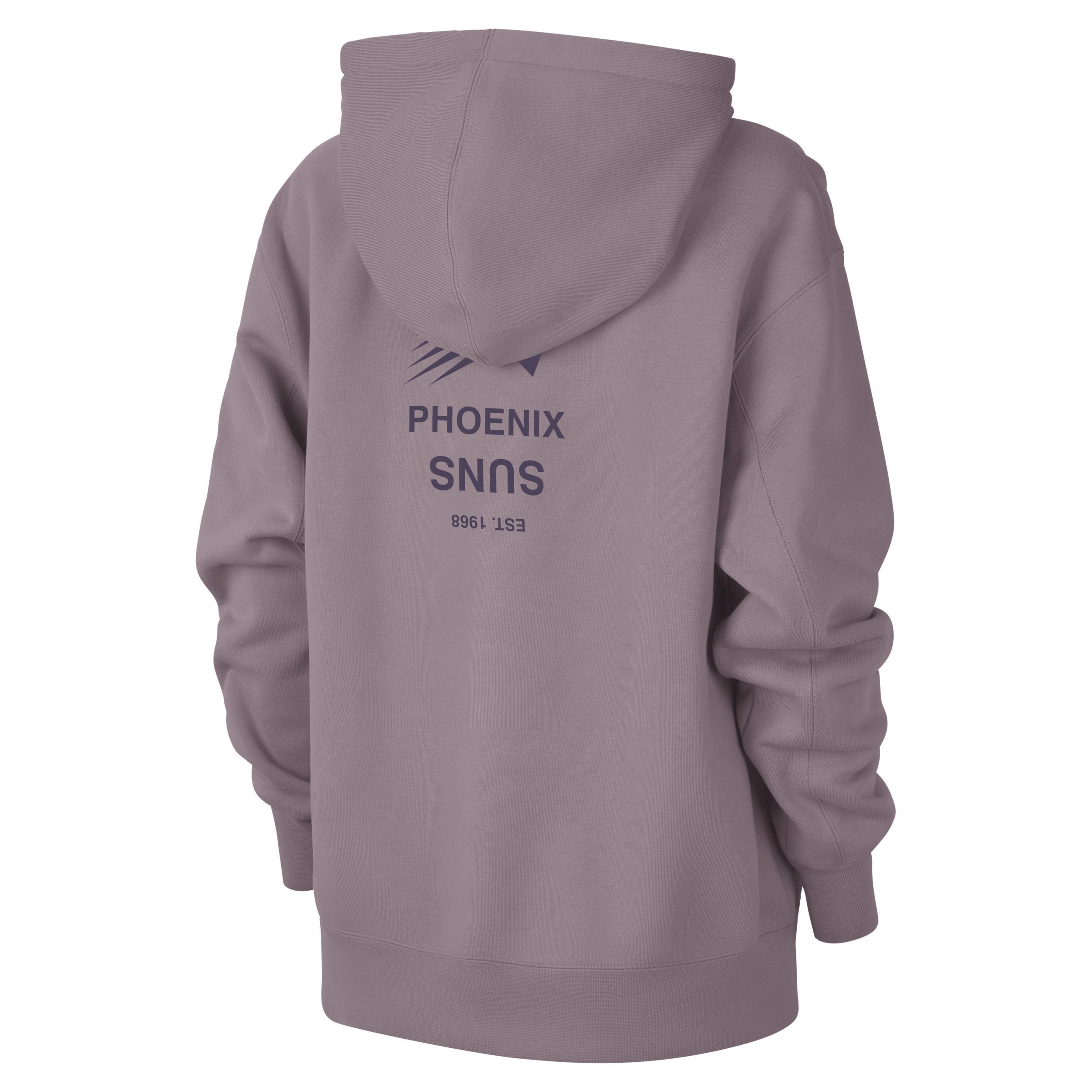 Nike Women's Phoenix Suns Flight Fleece Jordan NBA Satin-Lined Pullover Hoodie Product Image