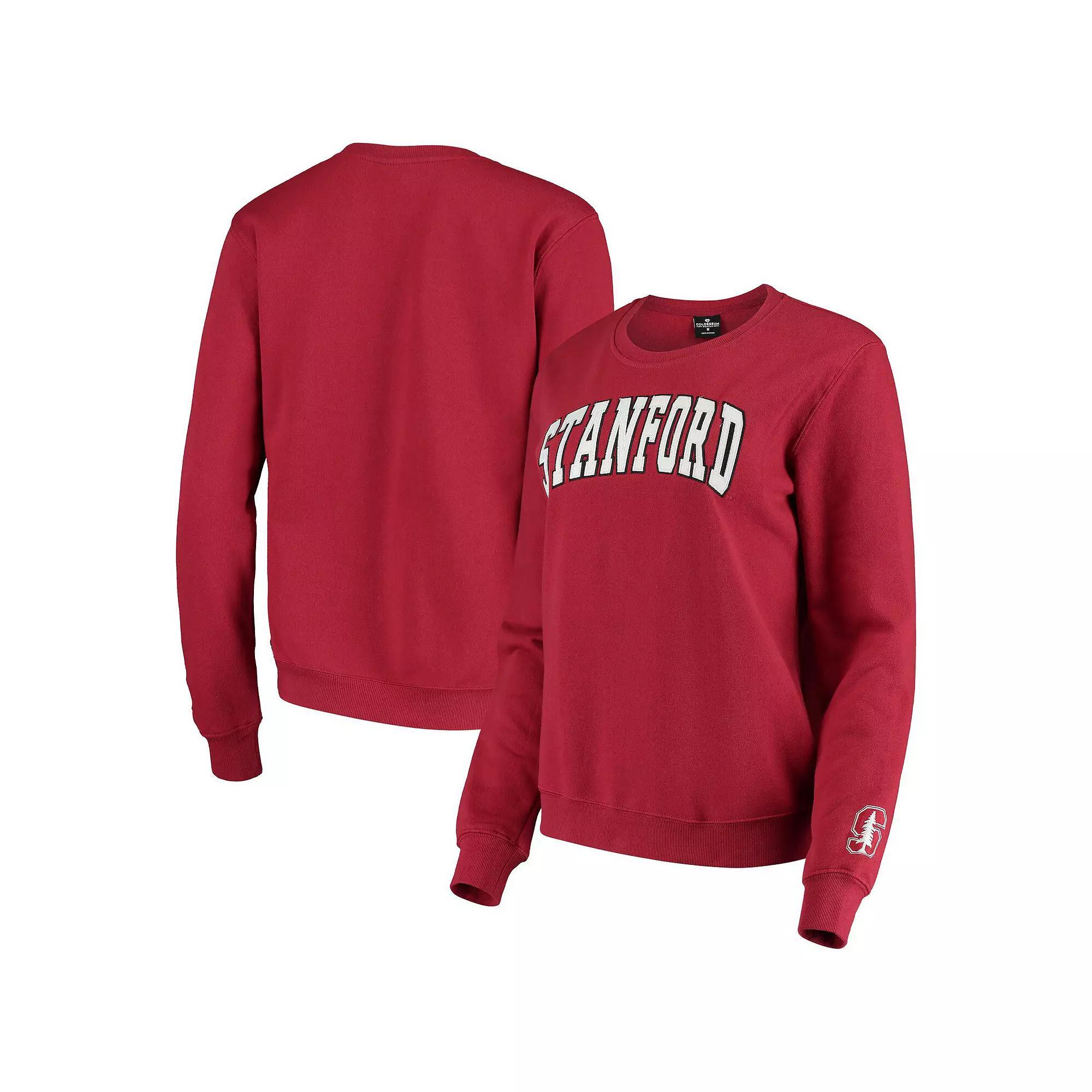Women's Colosseum Cardinal Stanford Cardinal Campanile Pullover Sweatshirt,  Product Image