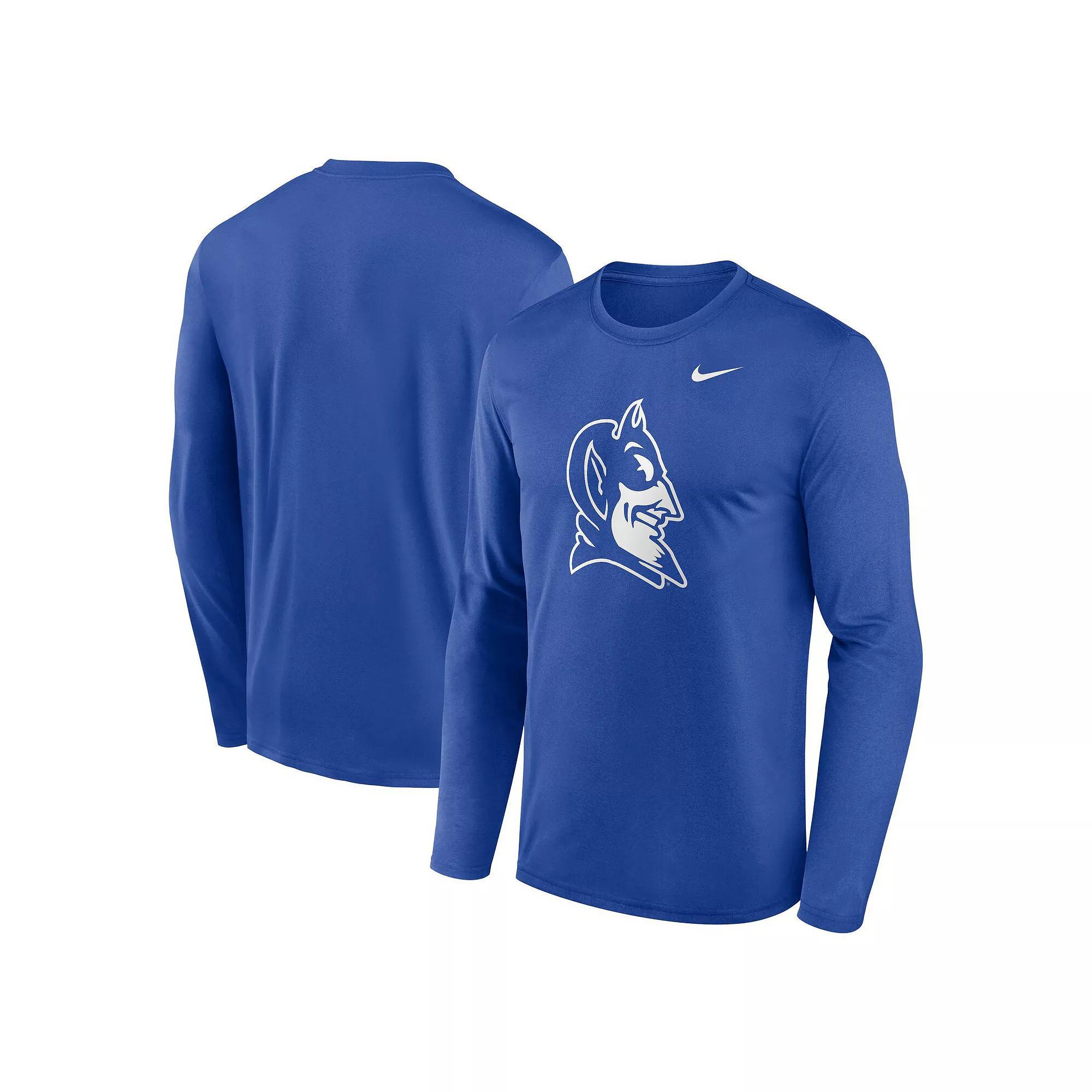 Men's Nike Royal Duke Blue Devils Primetime Alternate Logo Legend Long Sleeve T-Shirt, Size: XL Product Image