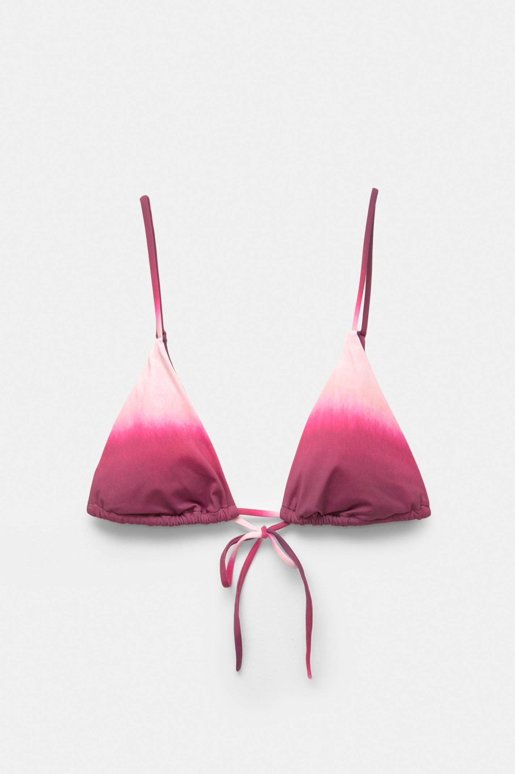 Triangle tie-dye bikini top Product Image