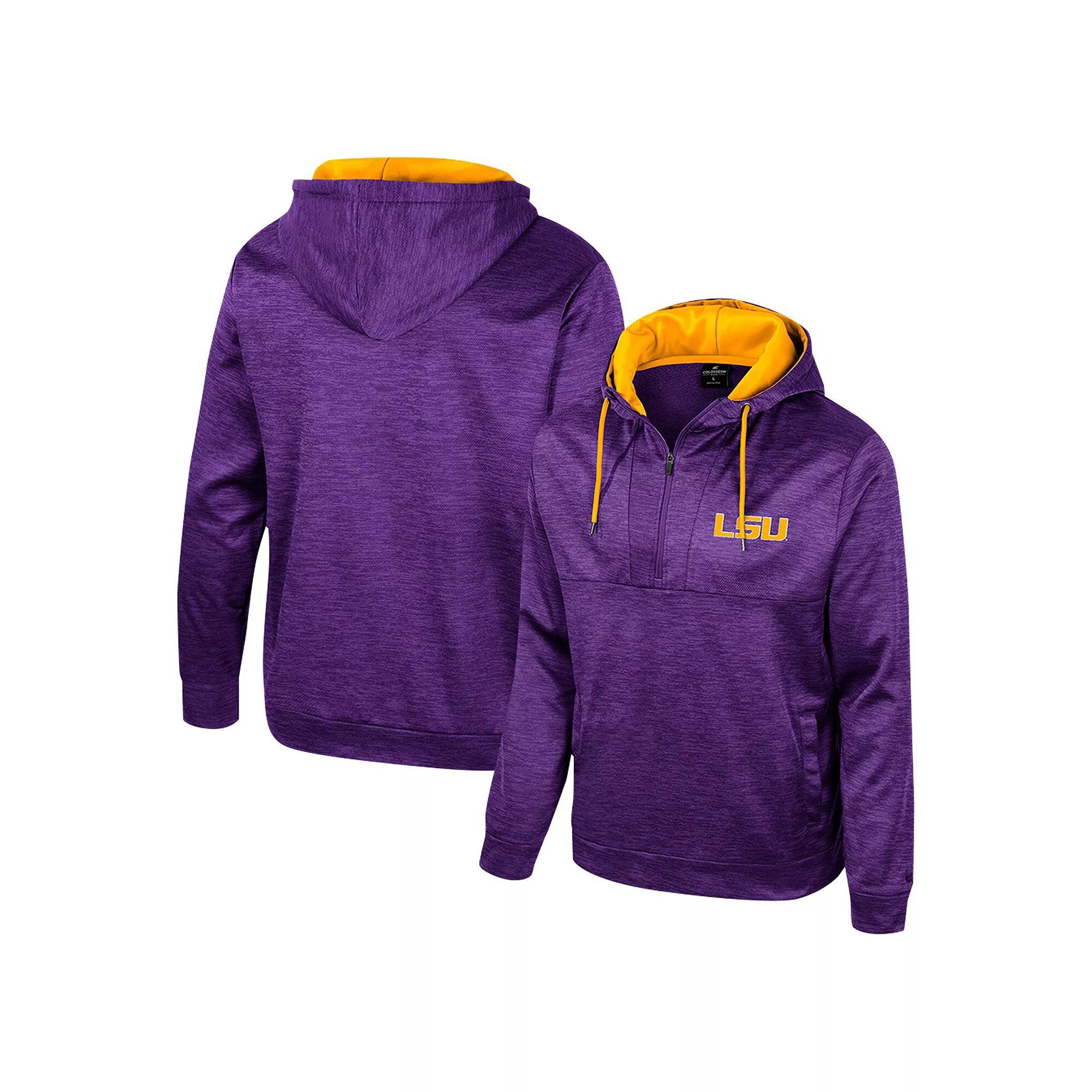 Men's Colosseum Purple LSU Tigers Cypher Half-Zip Hoodie,  Product Image
