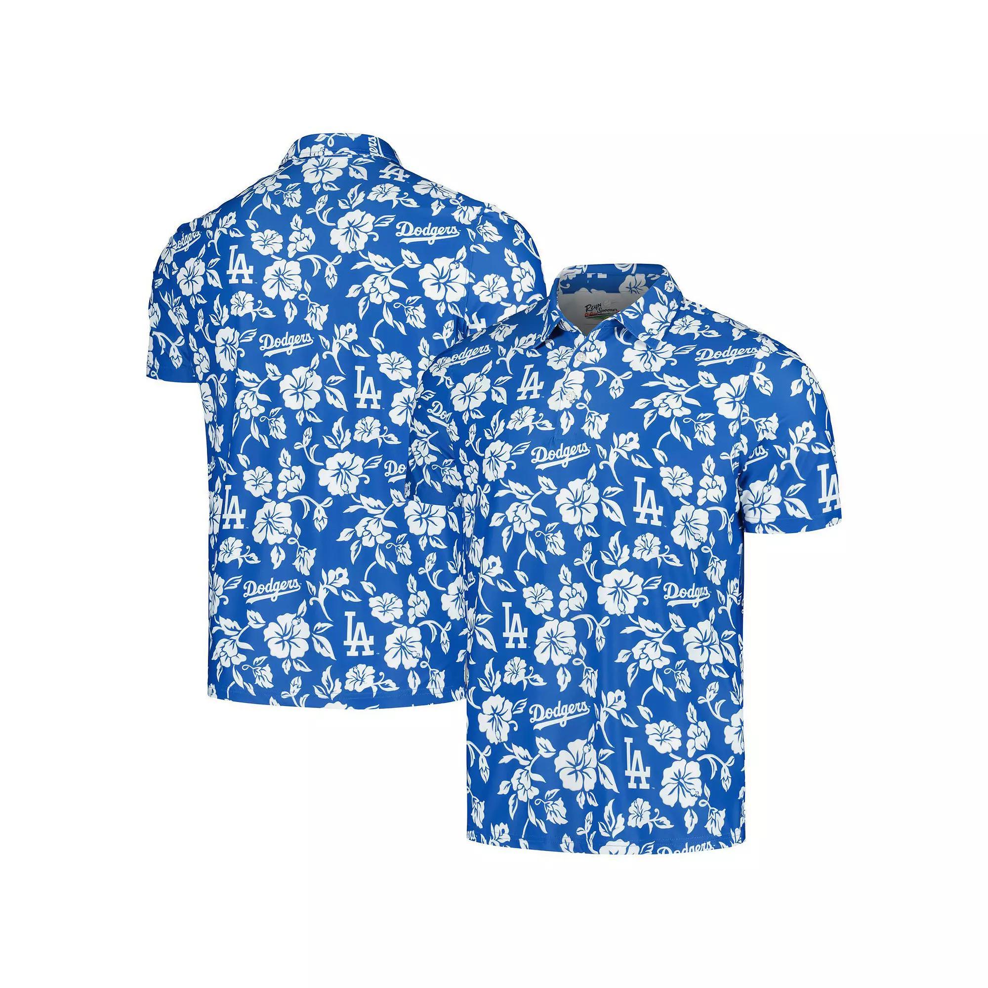Men's Reyn Spooner Royal Los Angeles Dodgers Pua Performance Polo,  Product Image