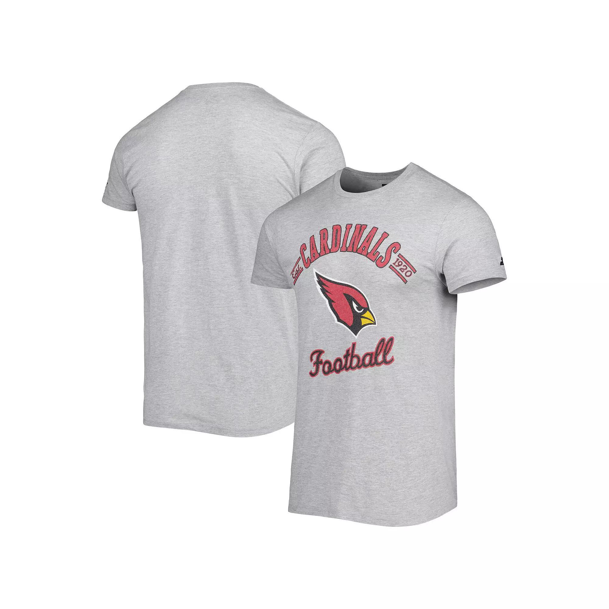 Men's Starter Heathered Gray Arizona Cardinals Prime Time T-Shirt, Size: Medium, Grey Product Image