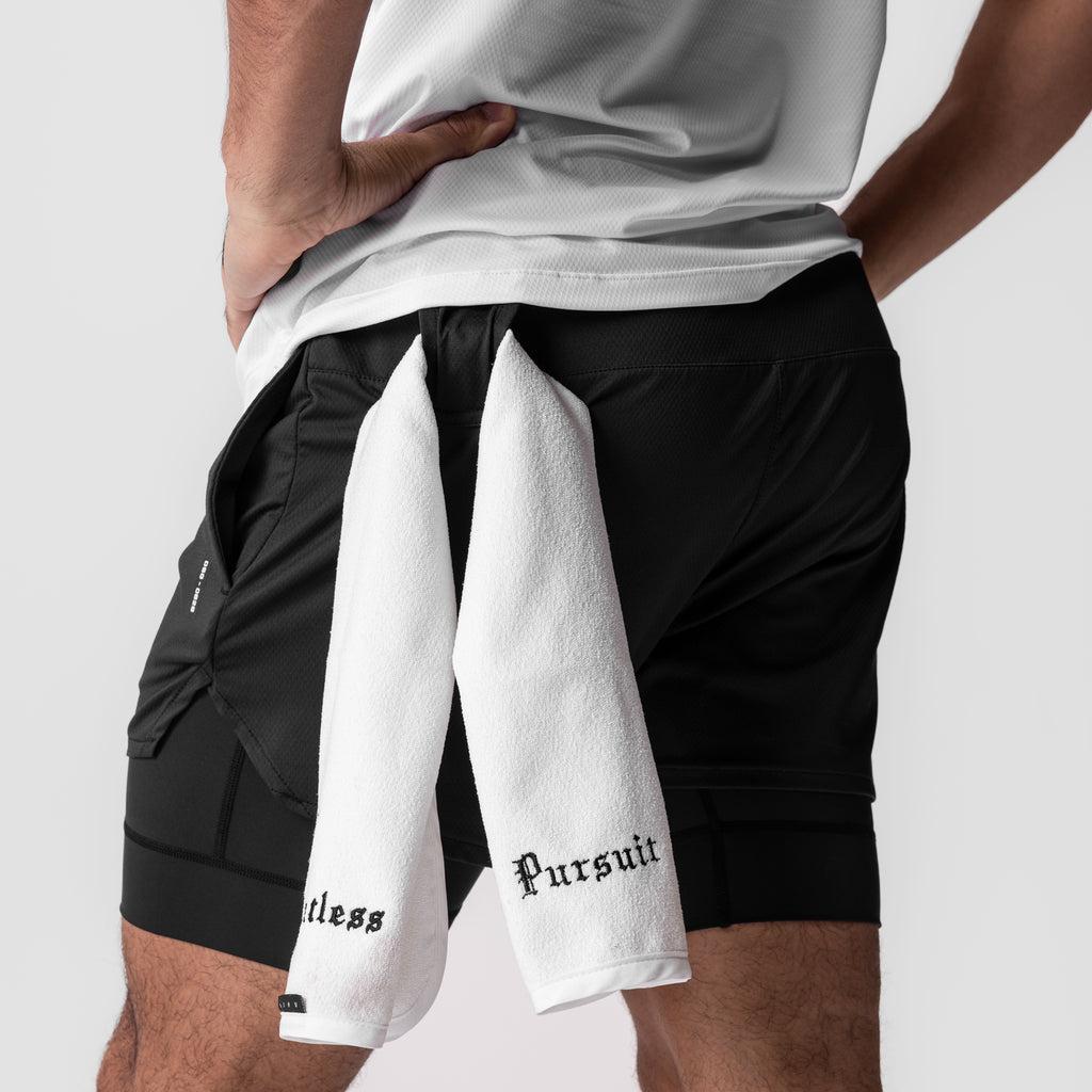 0828. AeroSilver® 5" Liner Short - Black "Bracket"/Black Male Product Image