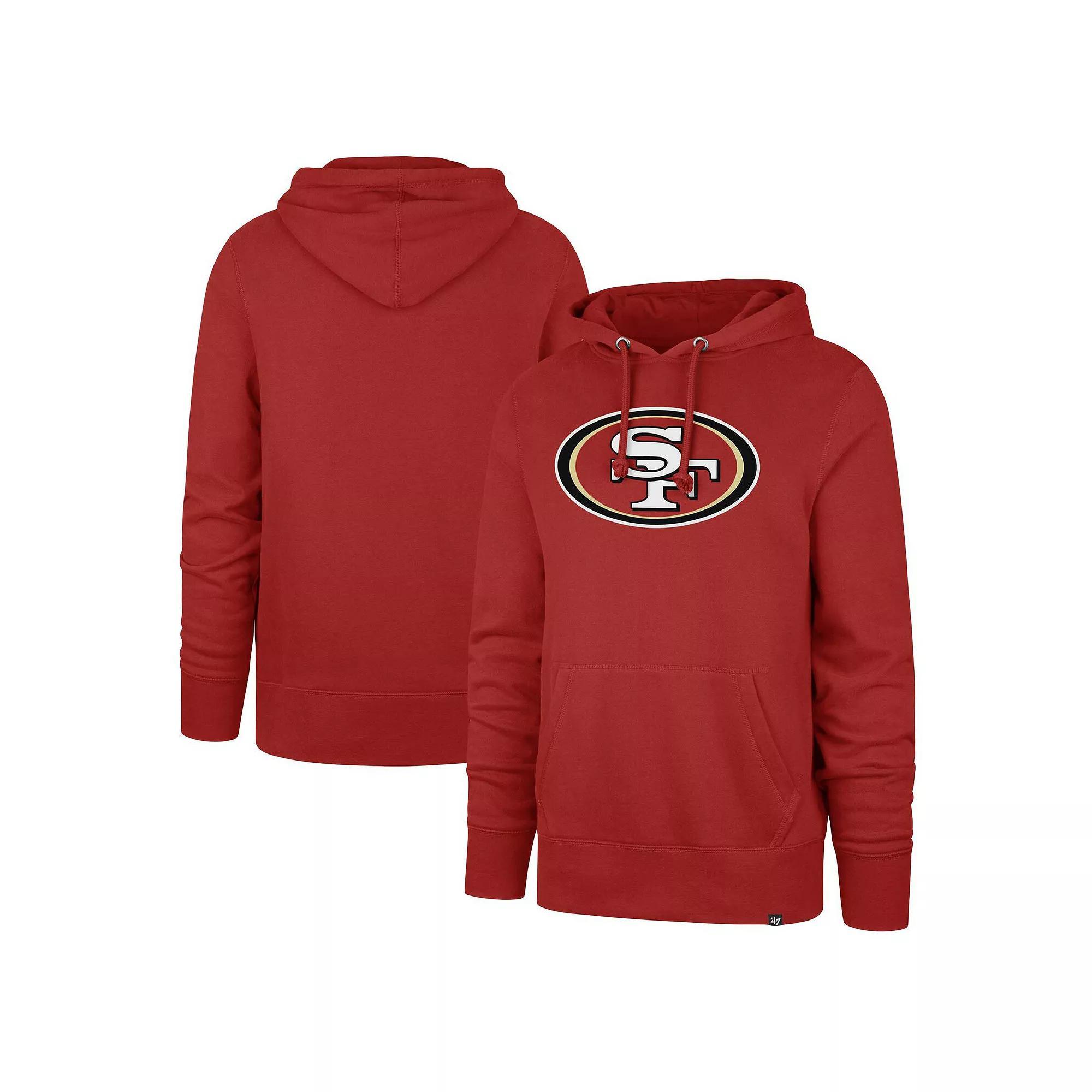 Men's '47 Scarlet San Francisco 49ers Regional Headline Hoodie, Size: Small, Red Product Image