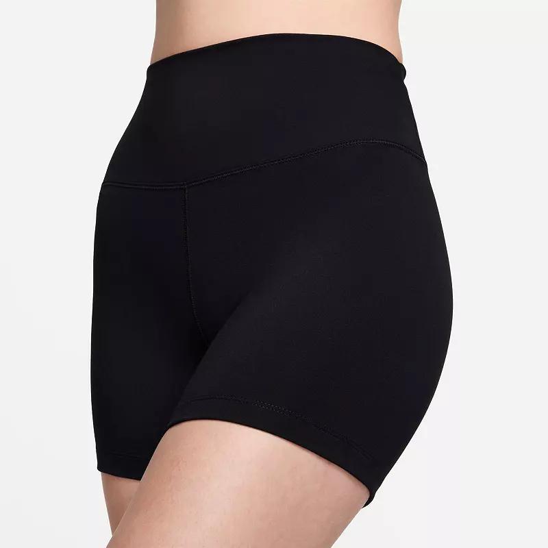 Women's Nike One High-Waisted 5-in. Biker Shorts, Size: XS, Black Product Image