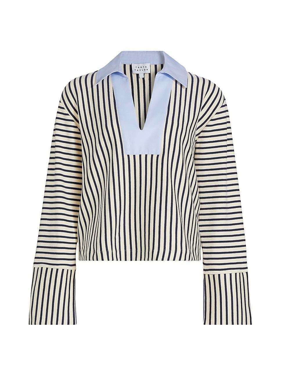 Womens Whitney Striped Long-Sleeve Top Product Image