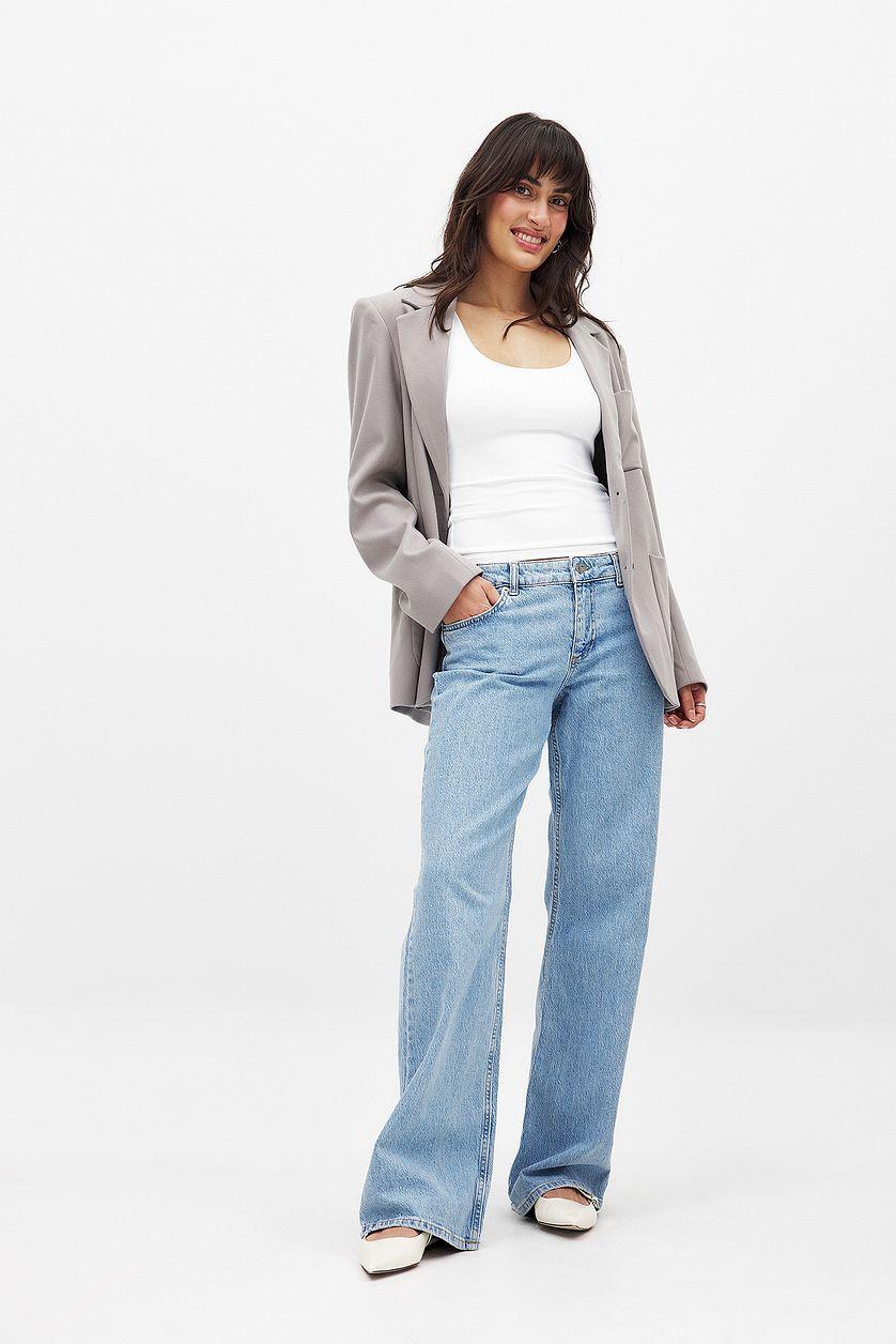 Double Folded Scoop Neck Top Product Image